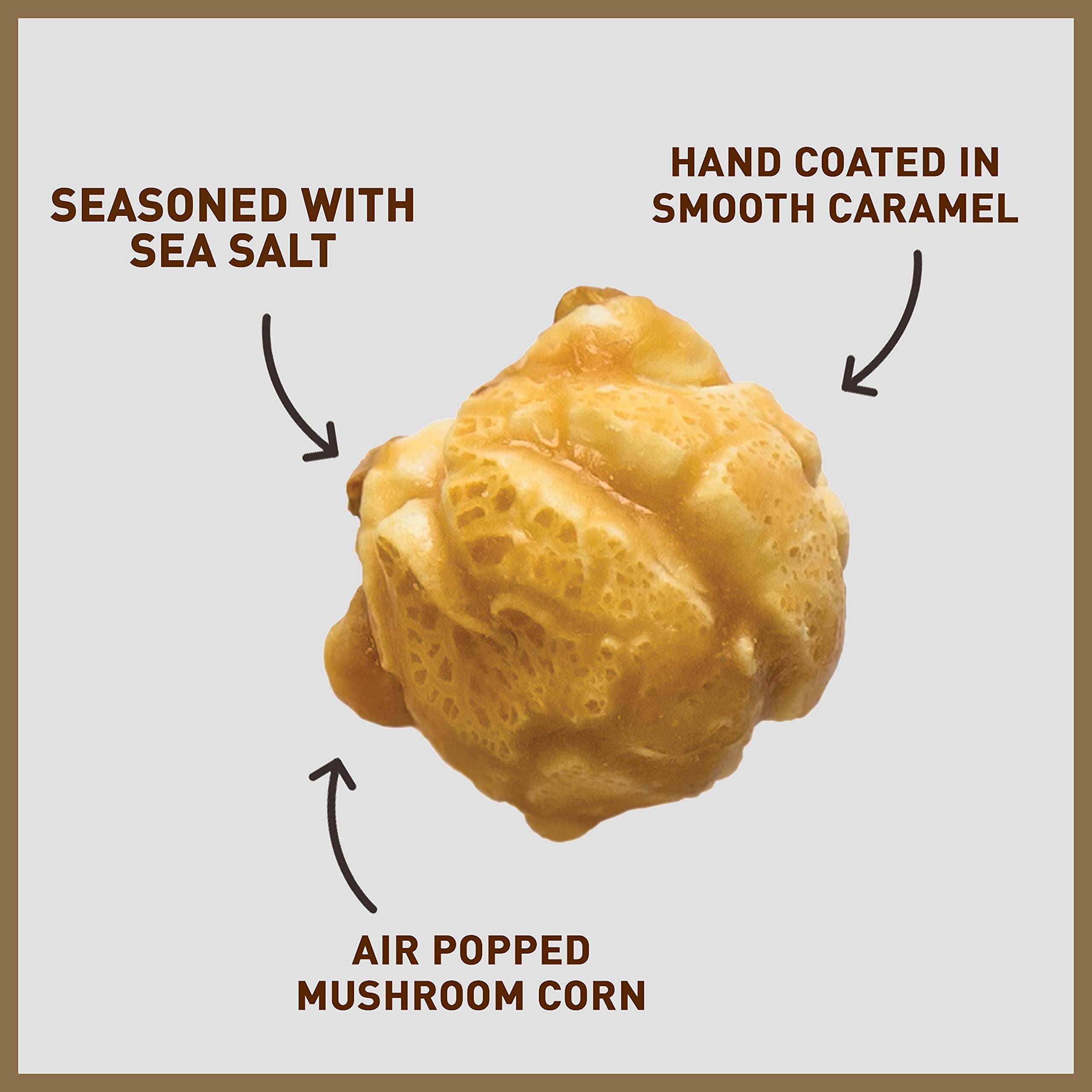 Joe & Seph's Salted Caramel Popcorn (4x70g) - Gourmet Air-Popped Snack, 2 Star Great Taste Award Winner