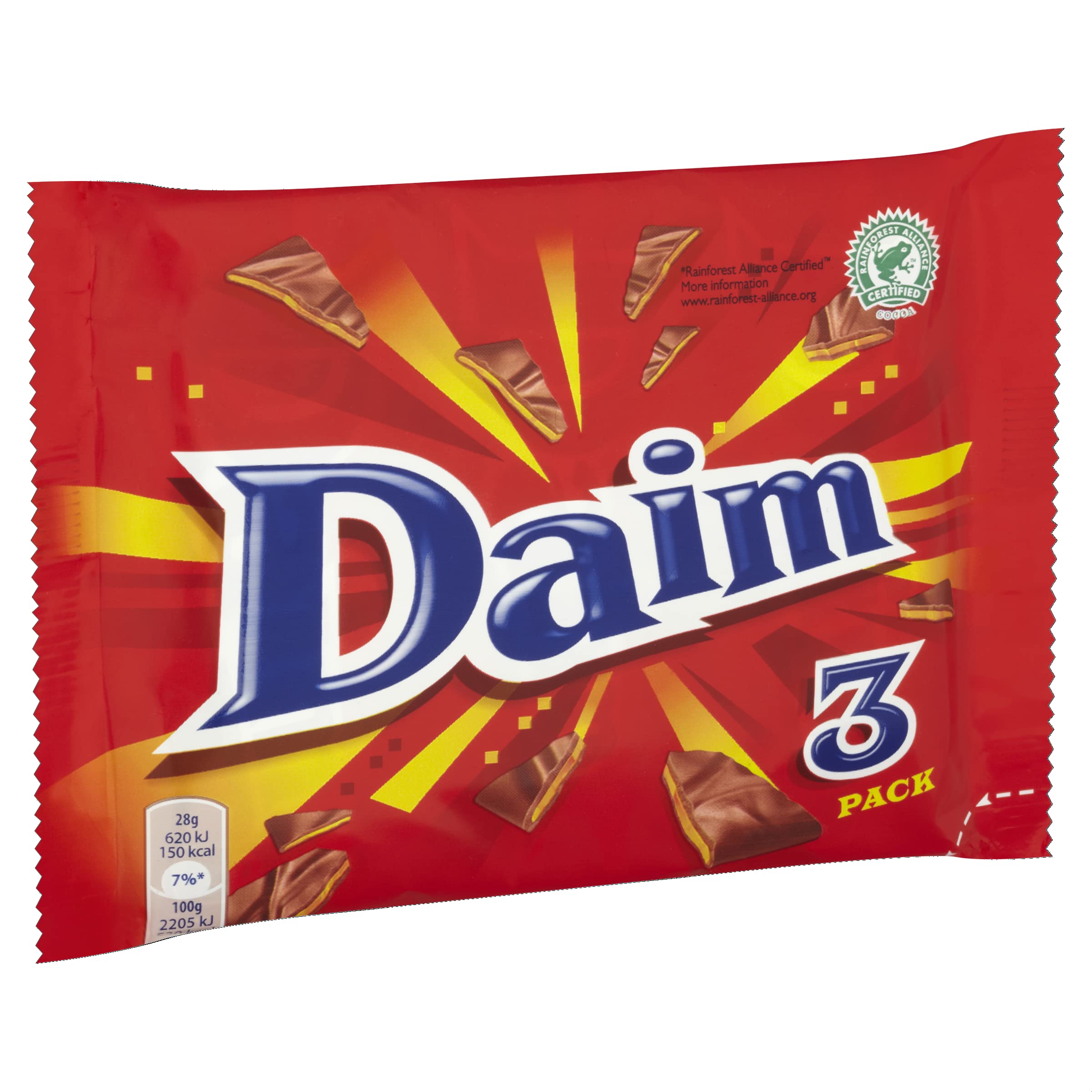 Daim - Milk Chocolate with Crunchy Almond Caramel Bars 84g (Pack of 24 Multipacks) 6