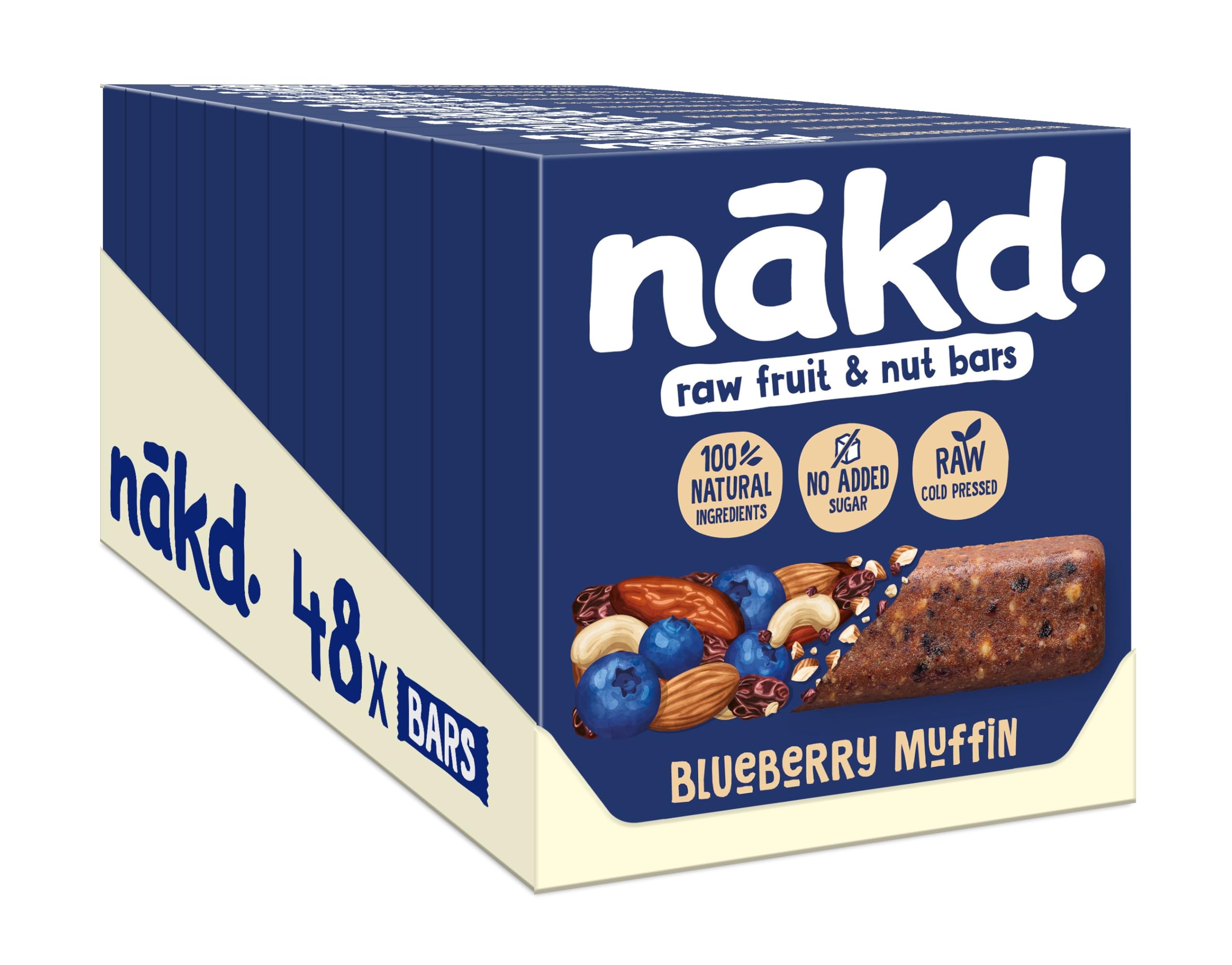 Nakd Blueberry Muffin Raw Fruit & Nut Bar - Vegan, Gluten-Free, No Added Sugar 8