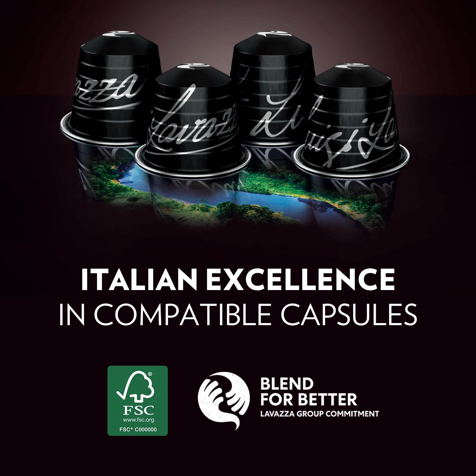 Lavazza Espresso Maestro Lungo - 100 Aluminum Capsules Compatible with Nespresso Original Machines 4