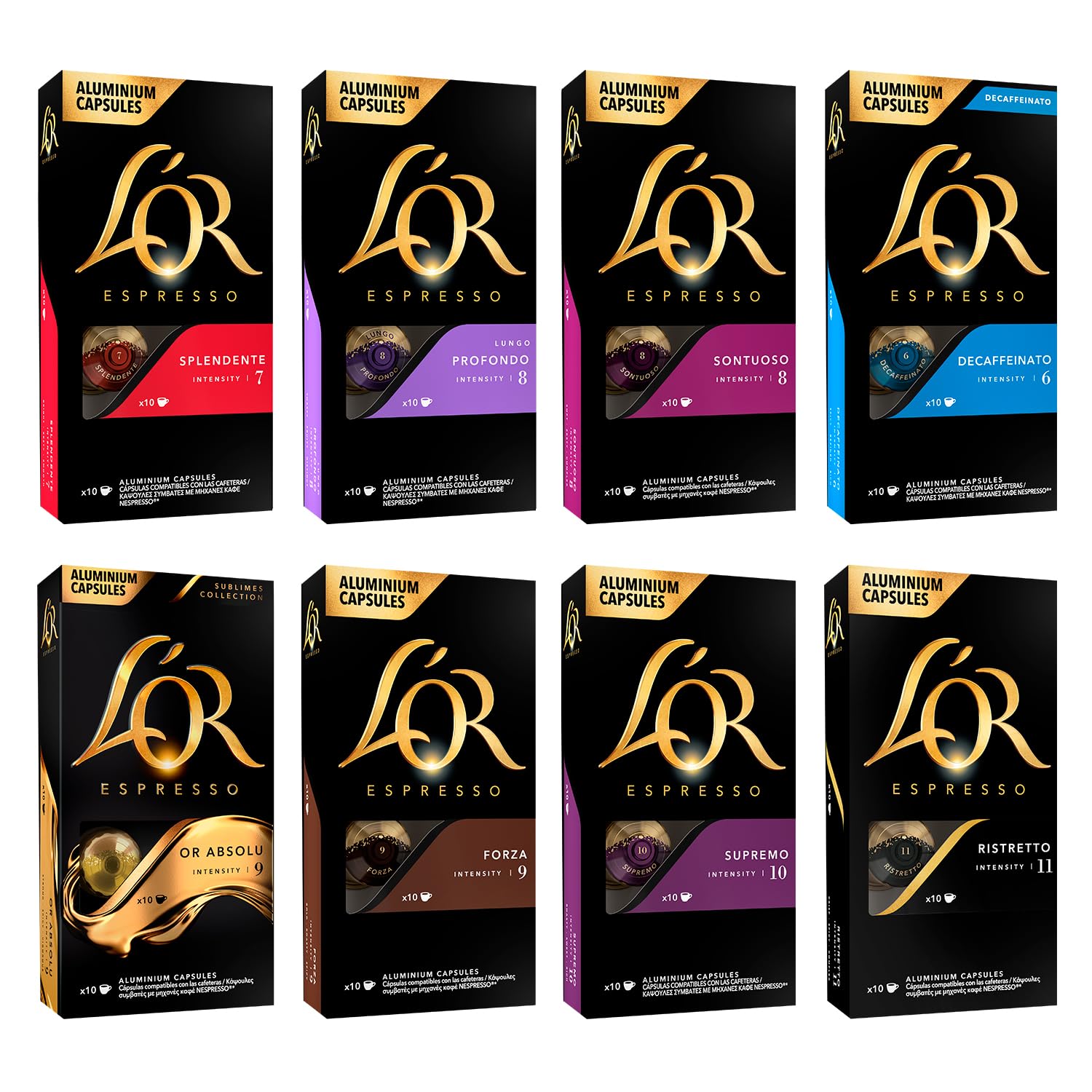 L'OR Favourites Assortment - Nespresso Compatible Coffee Pods (Pack of 80) 1