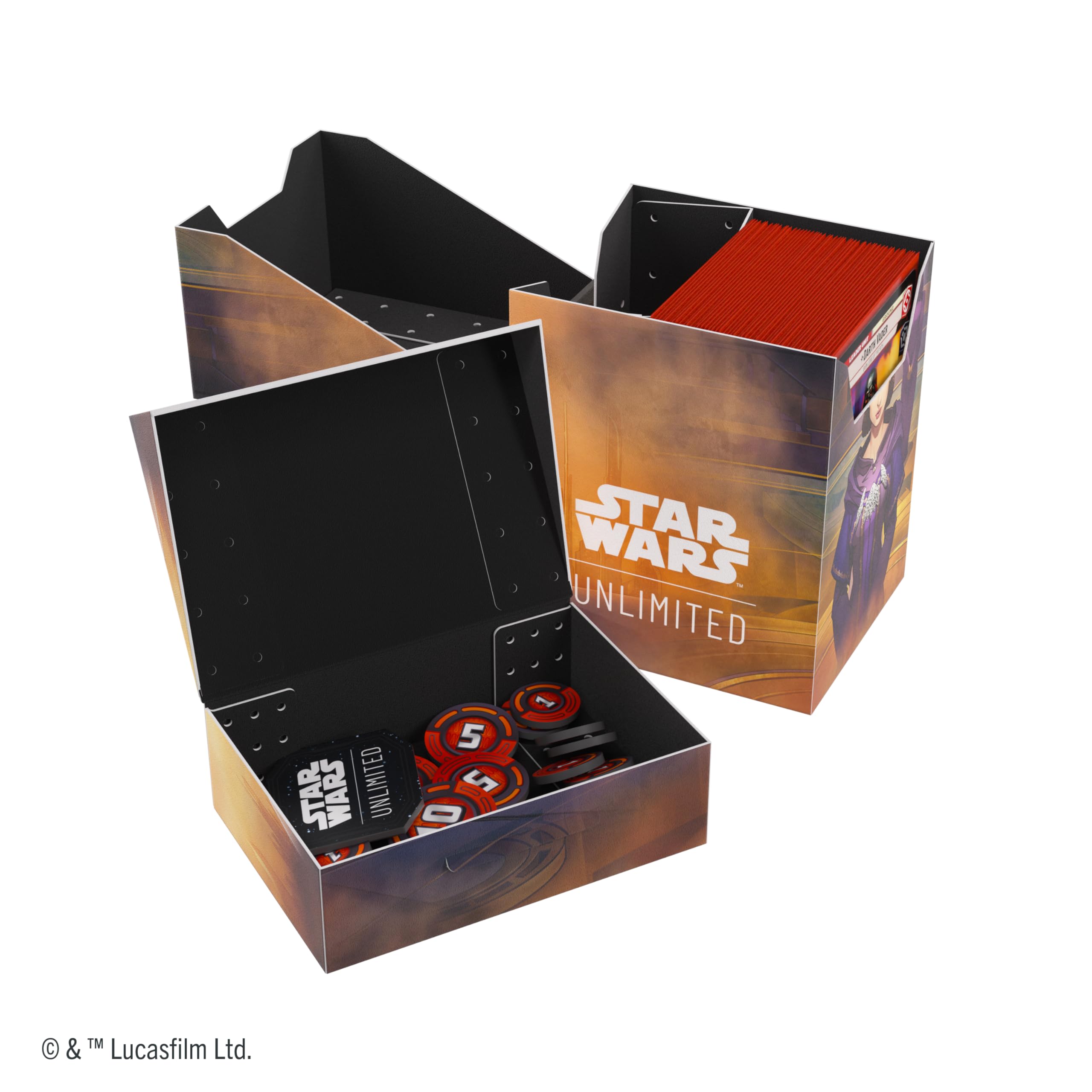 Gamegenic Star Wars: Unlimited Soft Crate - Palpatine/Padme | Trading Card Deck Box 9