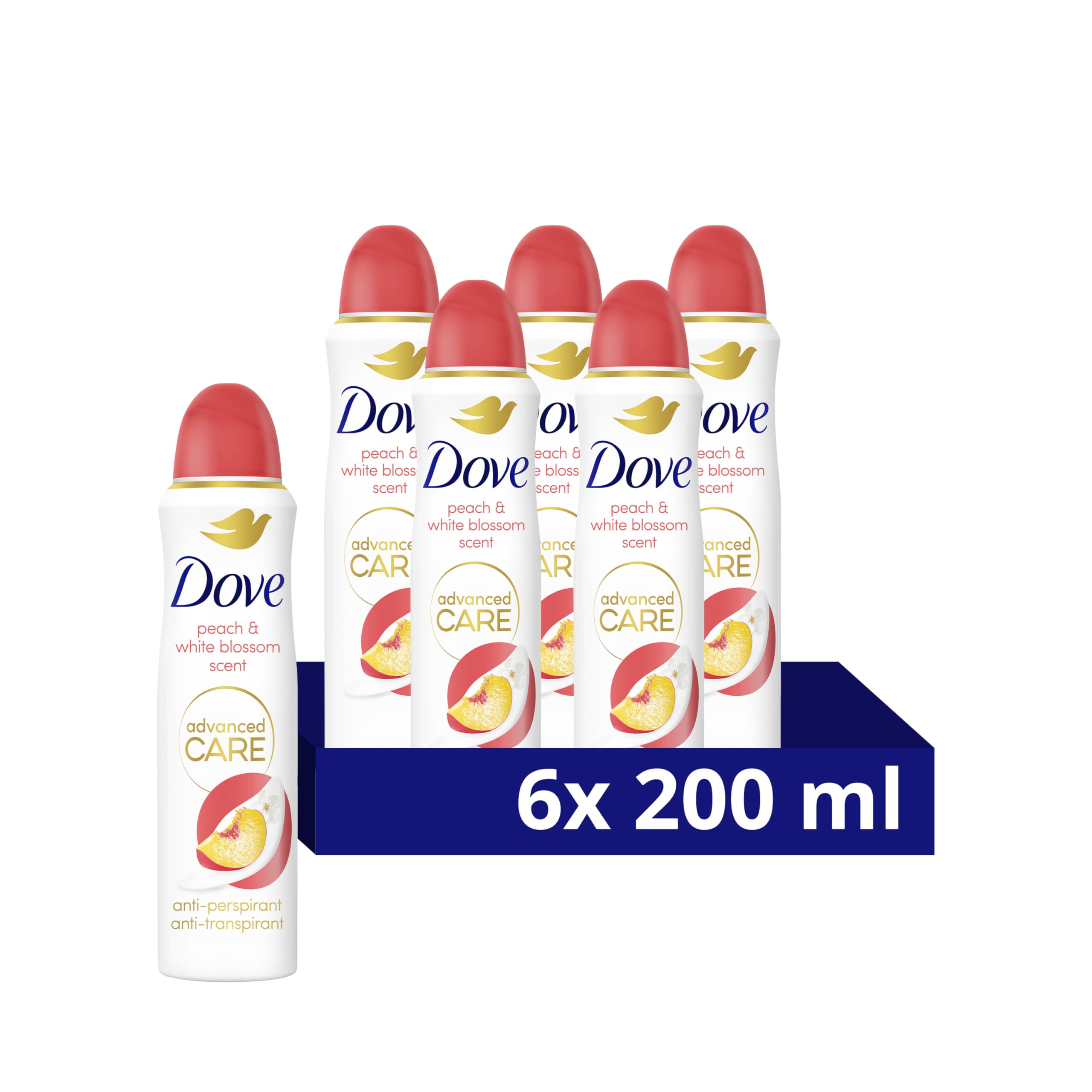 Dove Advanced Care Go Fresh Peach & White Blossom Antiperspirant Deodorant Spray (200 ml) 3