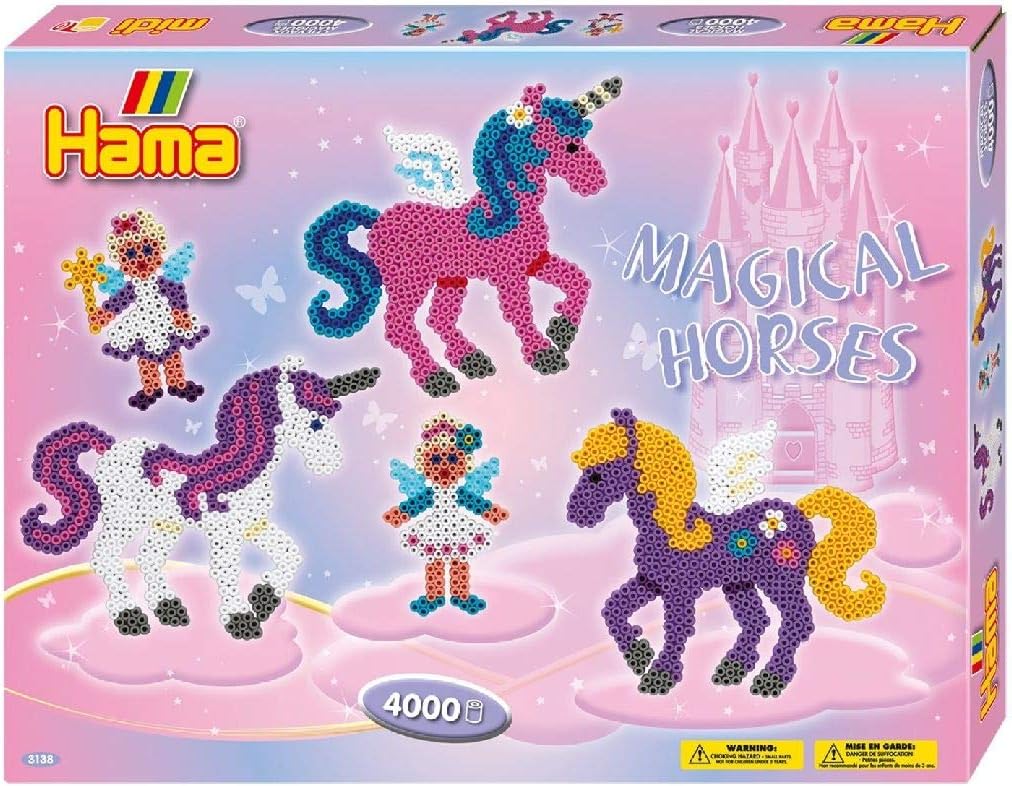 Hama Magical Horses Large Activity Box - Arts & Crafts Playset for Creative Kids