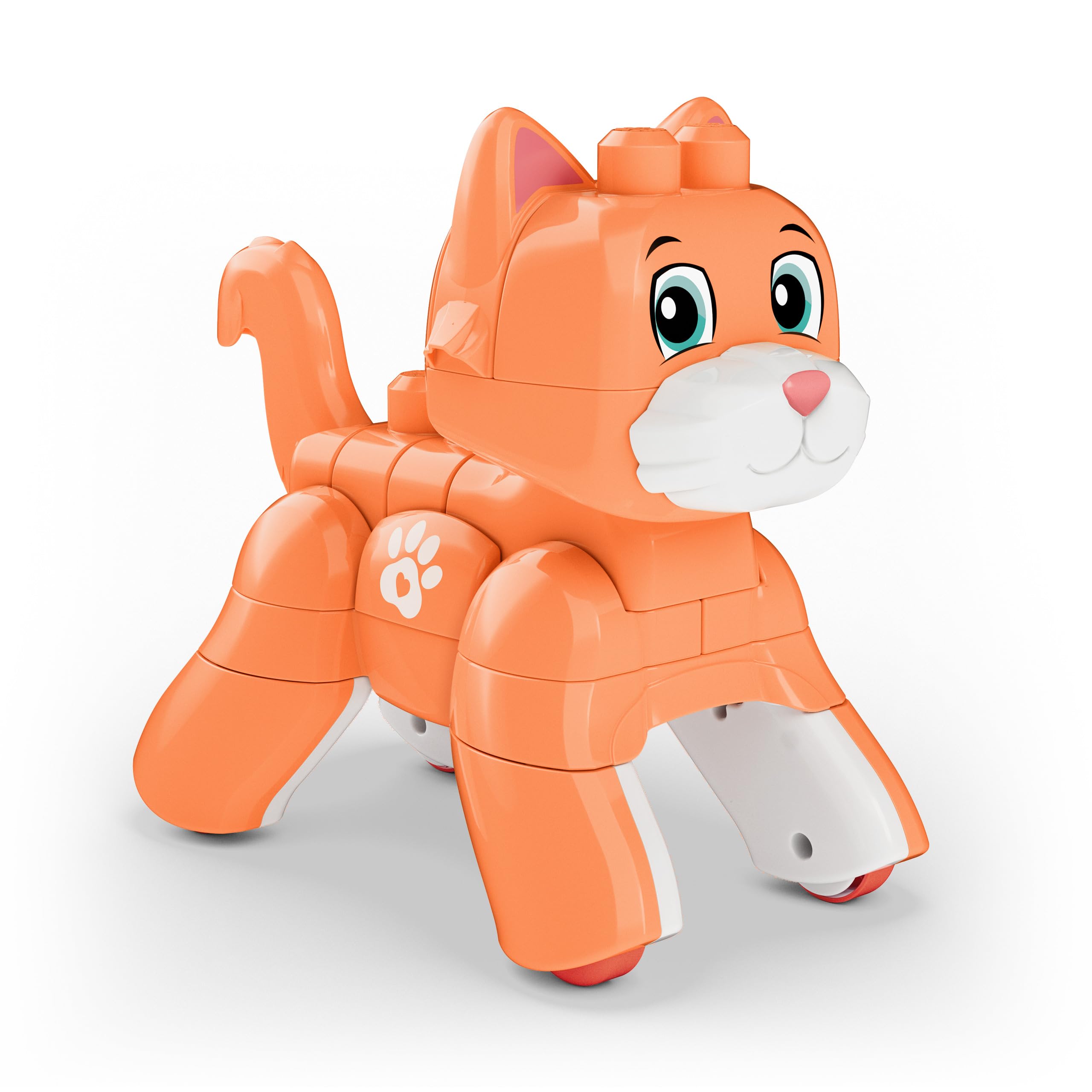 Mega Bloks Rolling Kitten Building Block Toy - 3-in-1 Play, Ages 3+ 2