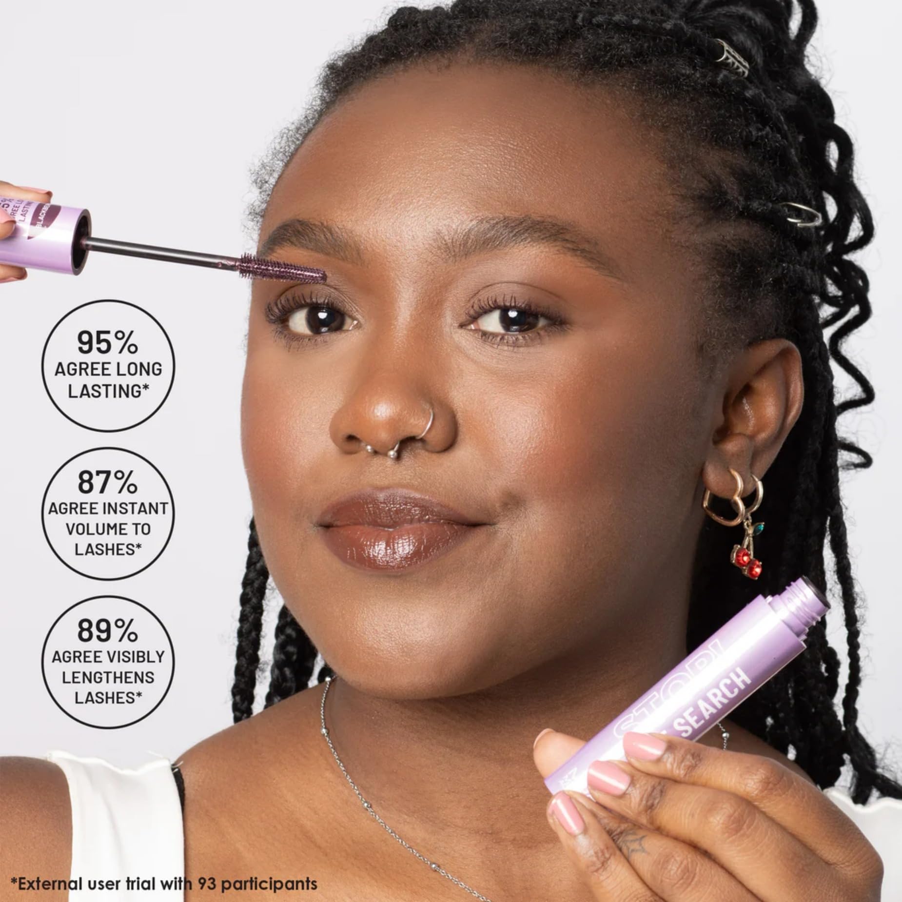 MUA Stop The Search Mascara - Lengthening, Volumizing, Curling | Blackberry | 12 ml 9