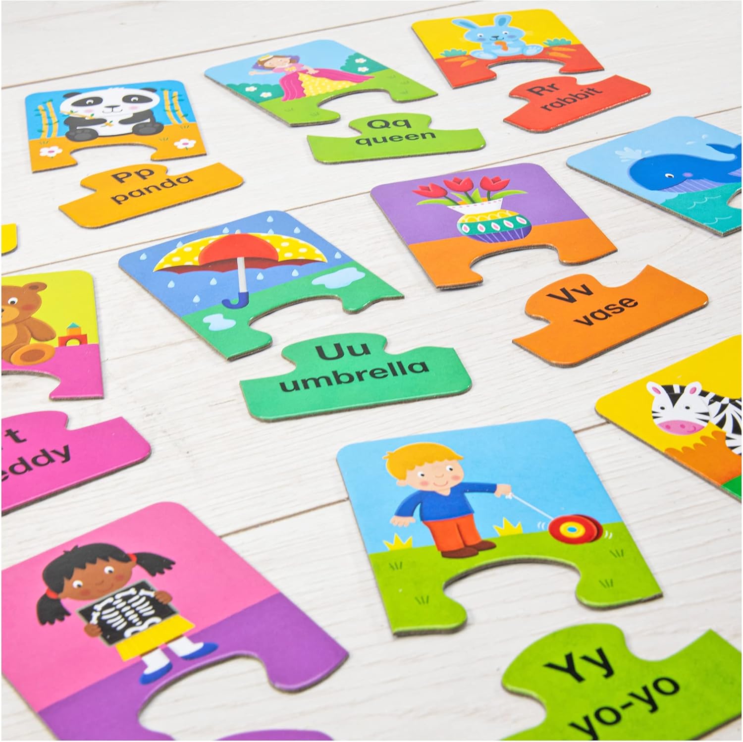 Galt Toys Alphabet Puzzles - 26 Two-Piece Educational Jigsaw Puzzles for Kids 3+ 4