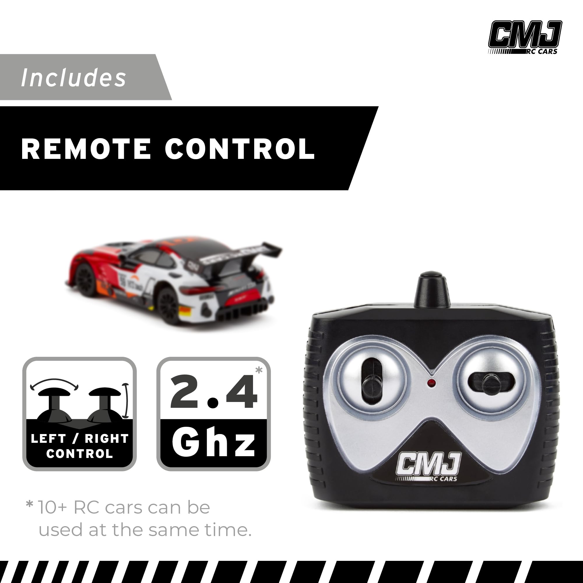 Road Rebel Redline Racer - 1:24 Scale RC Car with 2.4GHz Remote Control