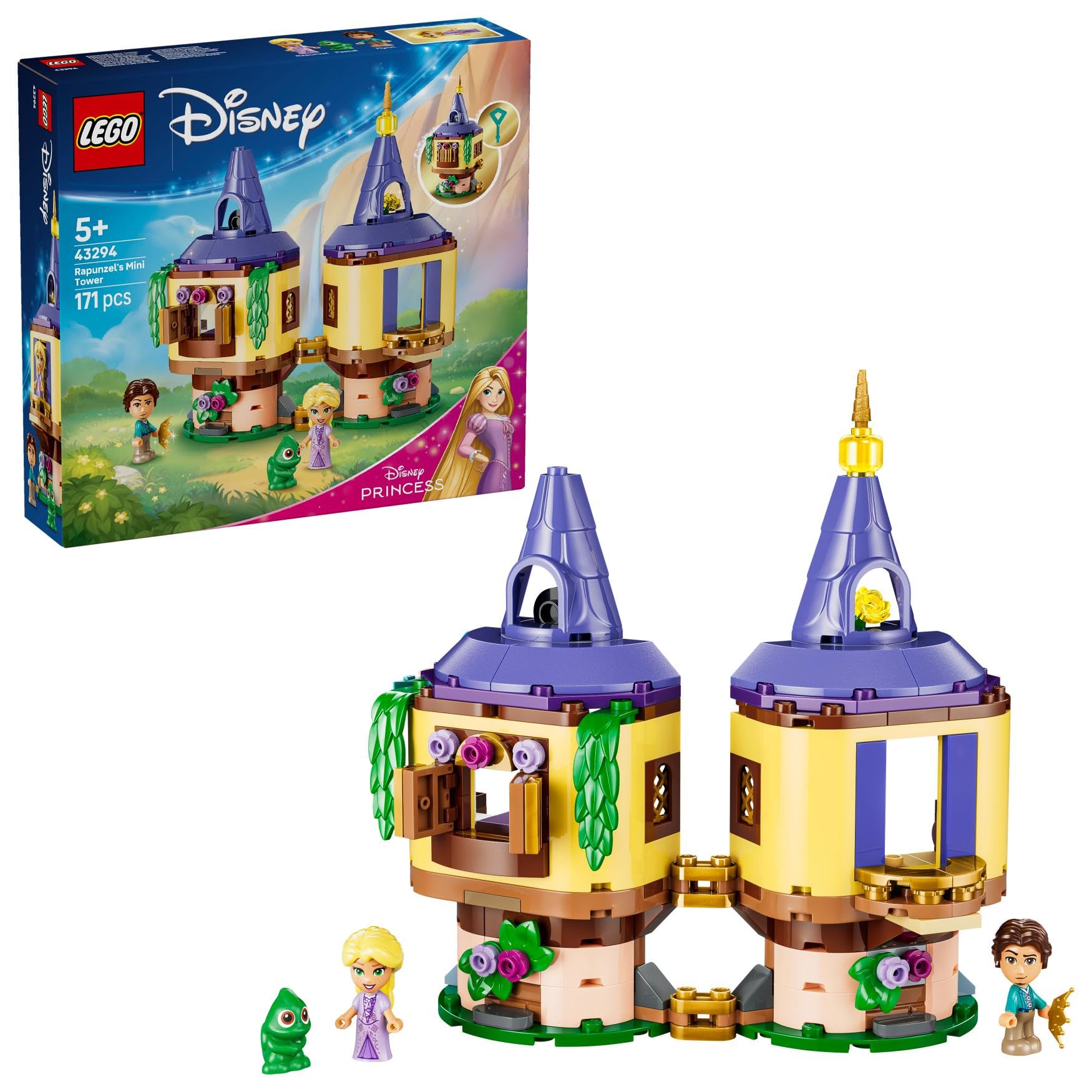 LEGO Disney Princess Rapunzel's Mini Tower Building Set 43294 | Ages 5+ 1