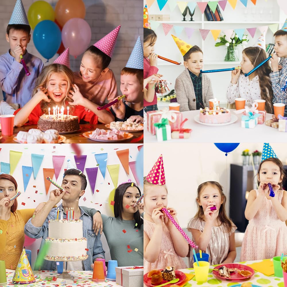 Ram Party Blowers 40-Pack - Colorful Noisemakers for Birthday, Wedding & Celebration Events 8
