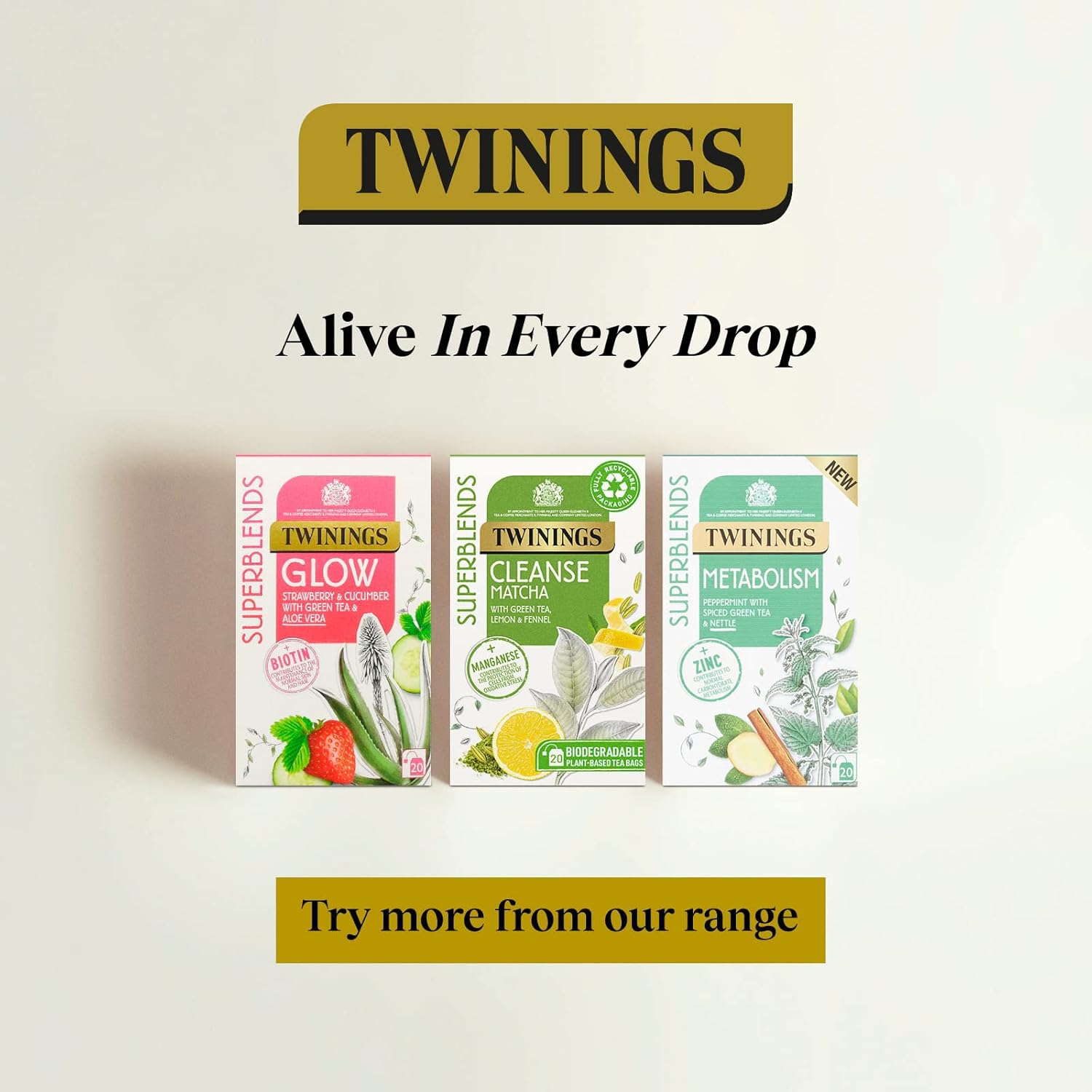 Twinings Superblends Super Green Matcha Tea, 80 Tea Bags (4 x 20) 4