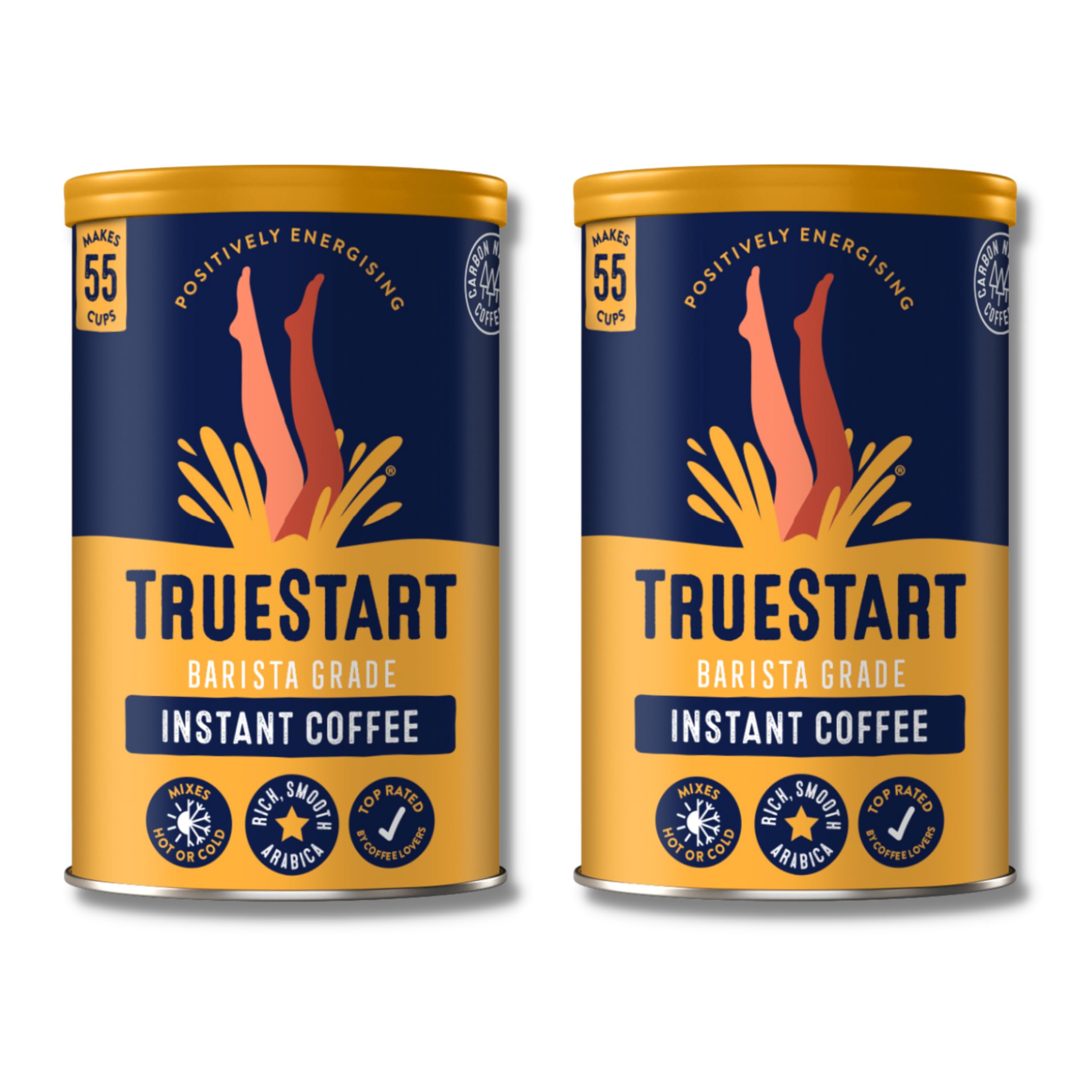 TrueStart - Smooth Original Barista Grade Instant Coffee, 2 Pack