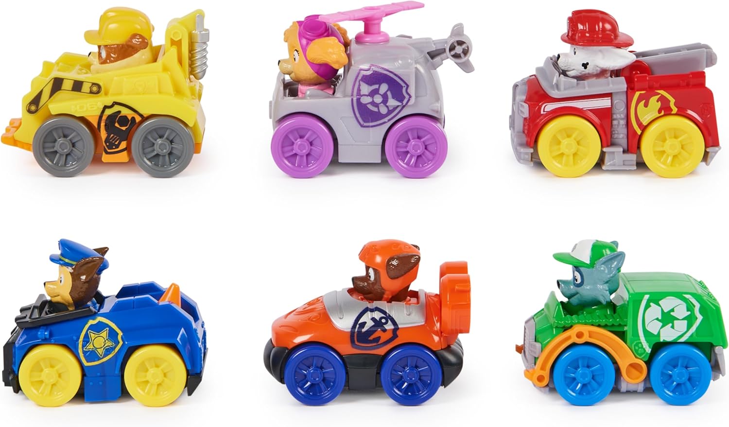Paw Patrol: Pup Squad Racers 6-Piece Vehicle Gift Set - Action-Packed Toy Cars for Kids