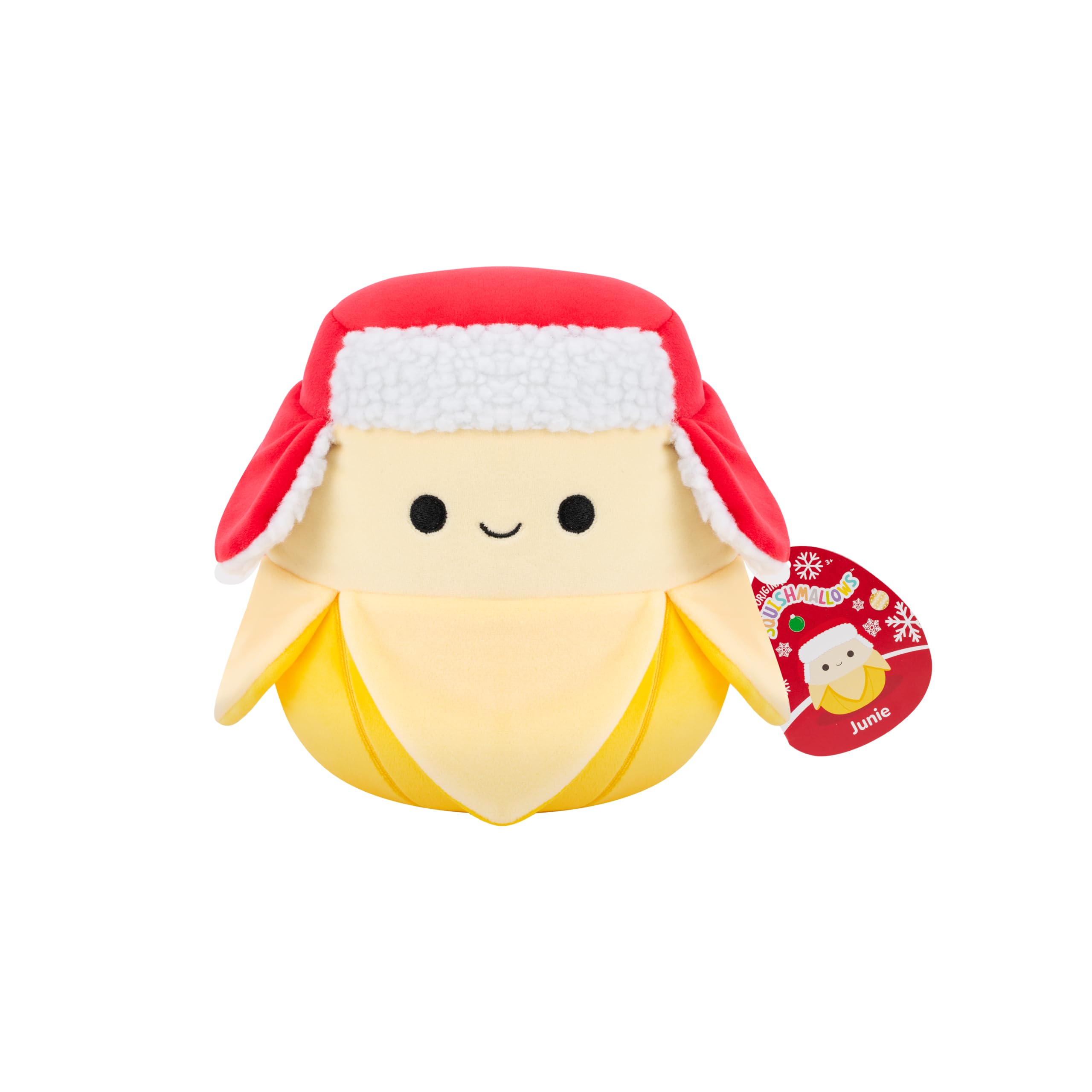 Squishmallows Junie the Yellow Banana Holiday Plush - 7.5-Inch Soft Stuffed Animal for Kids 3+ 7