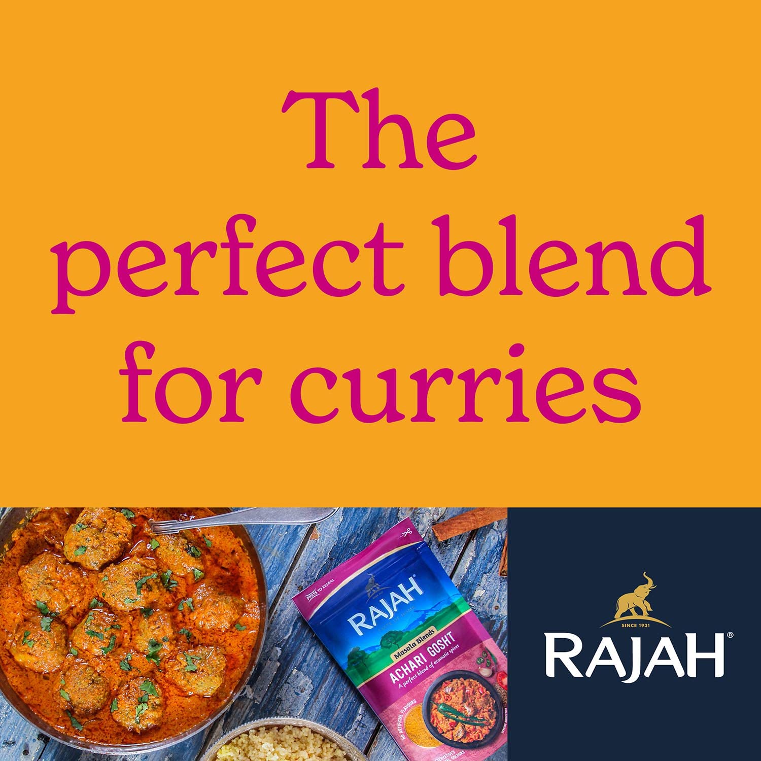 Rajah - Hot Madras Curry Powder 1KG