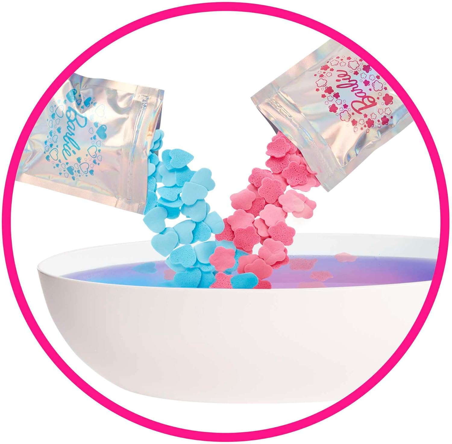 Barbie Confetti Bathtub Playset with Doll, Puppy & 17-Piece Accessories 6