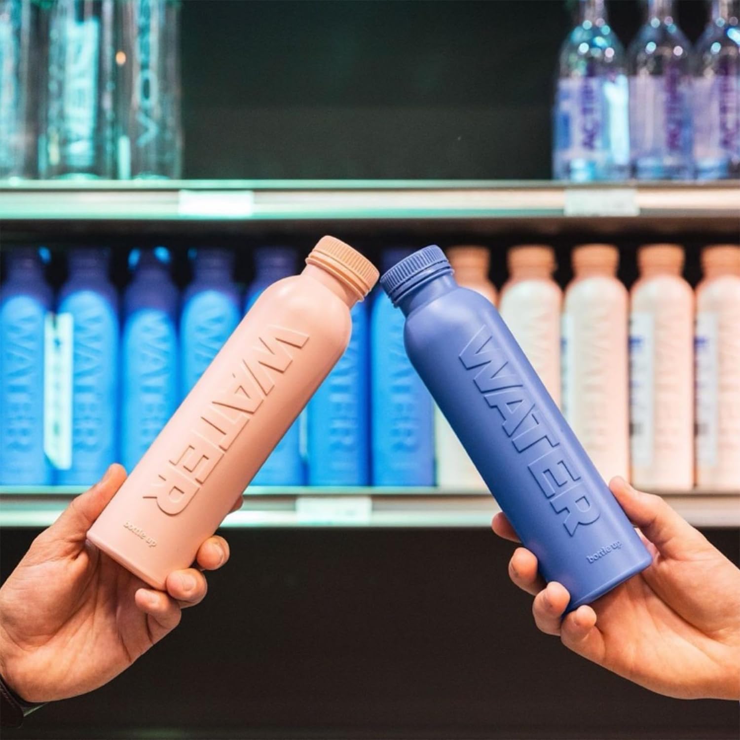 Bottle Up Reusable BPA Free Water Bottle 500ml – Prefilled with Pure Still Spring Water