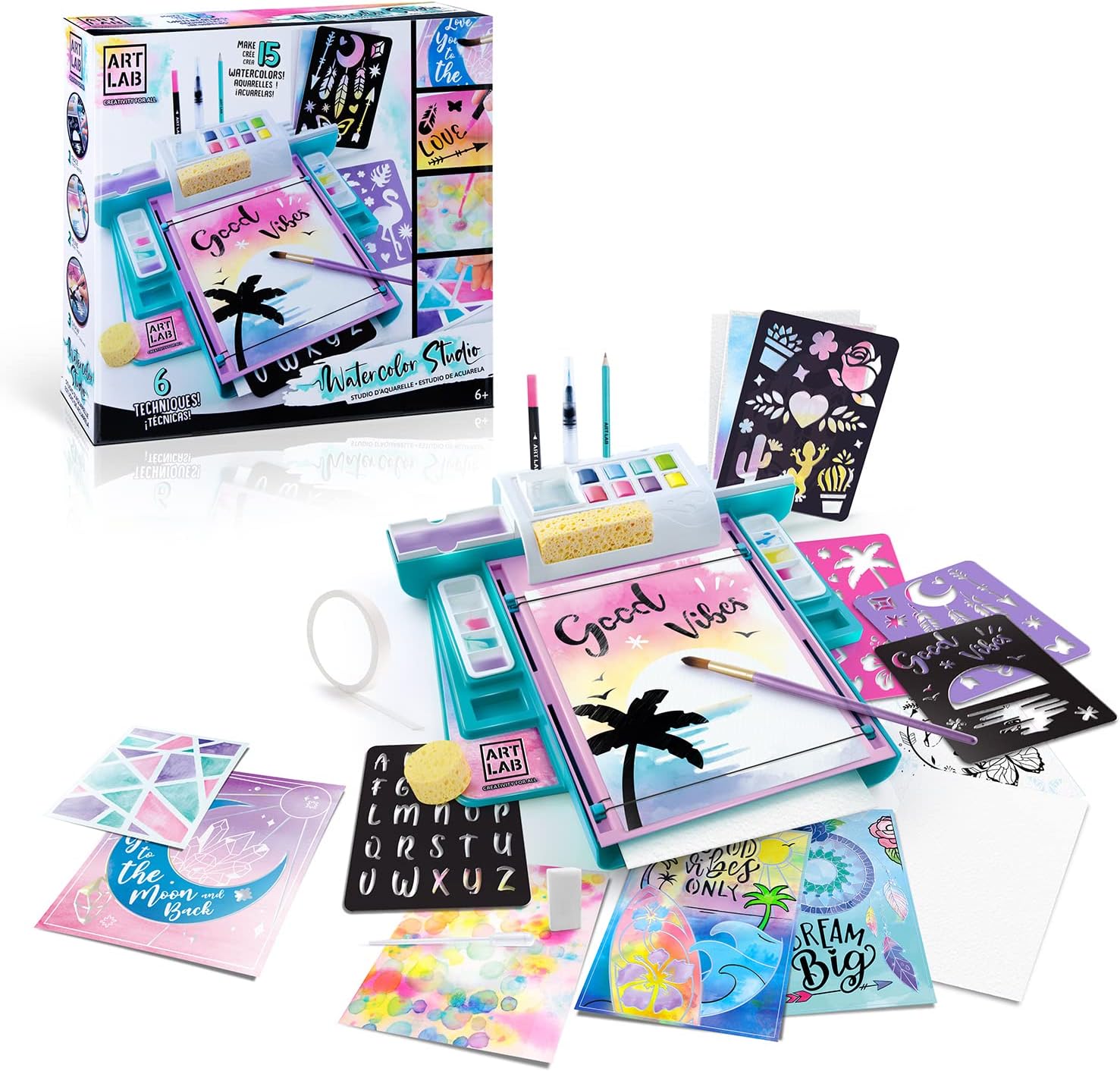 Art Lab ART 009 Watercolour Studio - Complete Art Set for Kids 6+