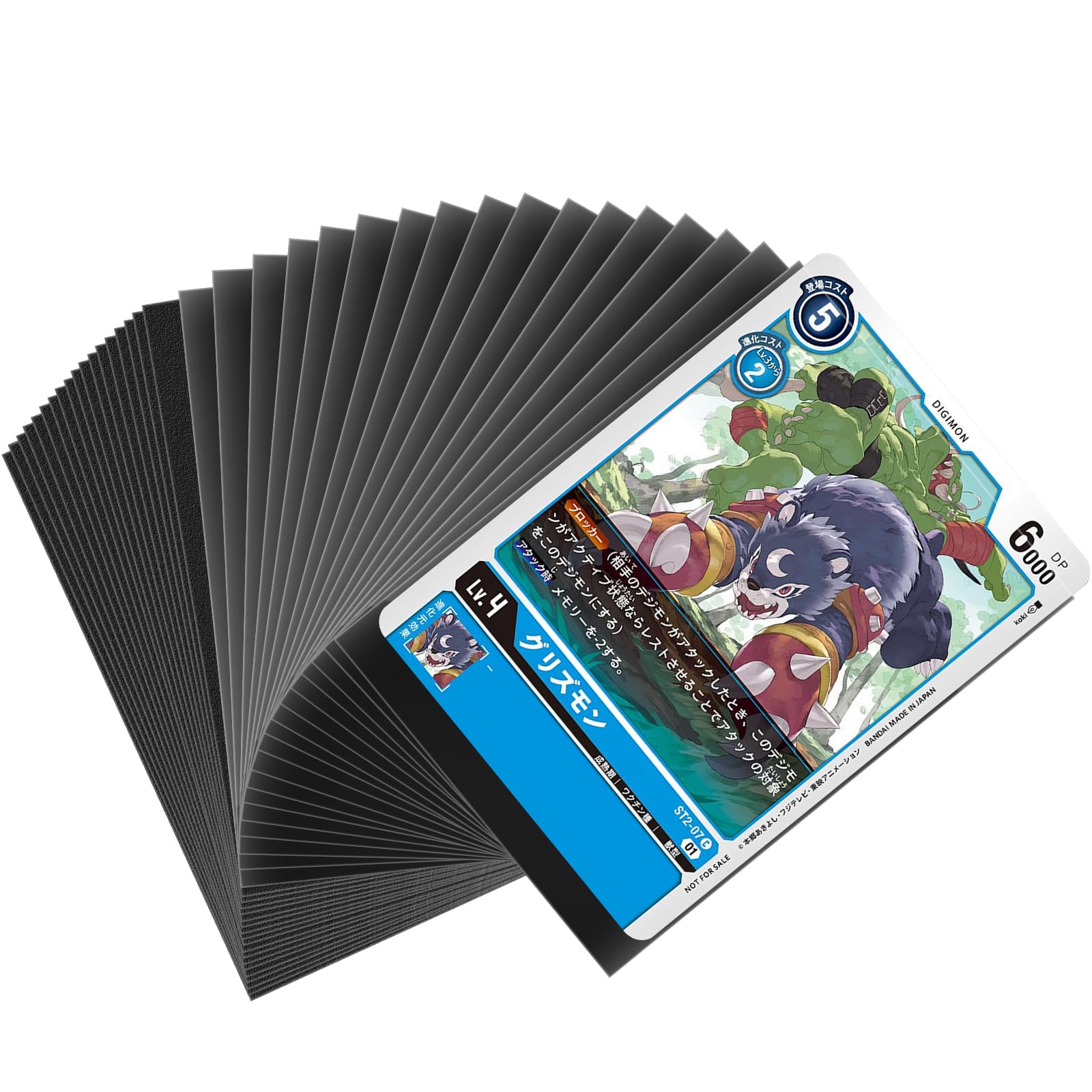 MOXYOY 100 Pcs Card Sleeves - Double Sided PP Protection | 66x91mm Size | Anti-Slip Frosted Back 1