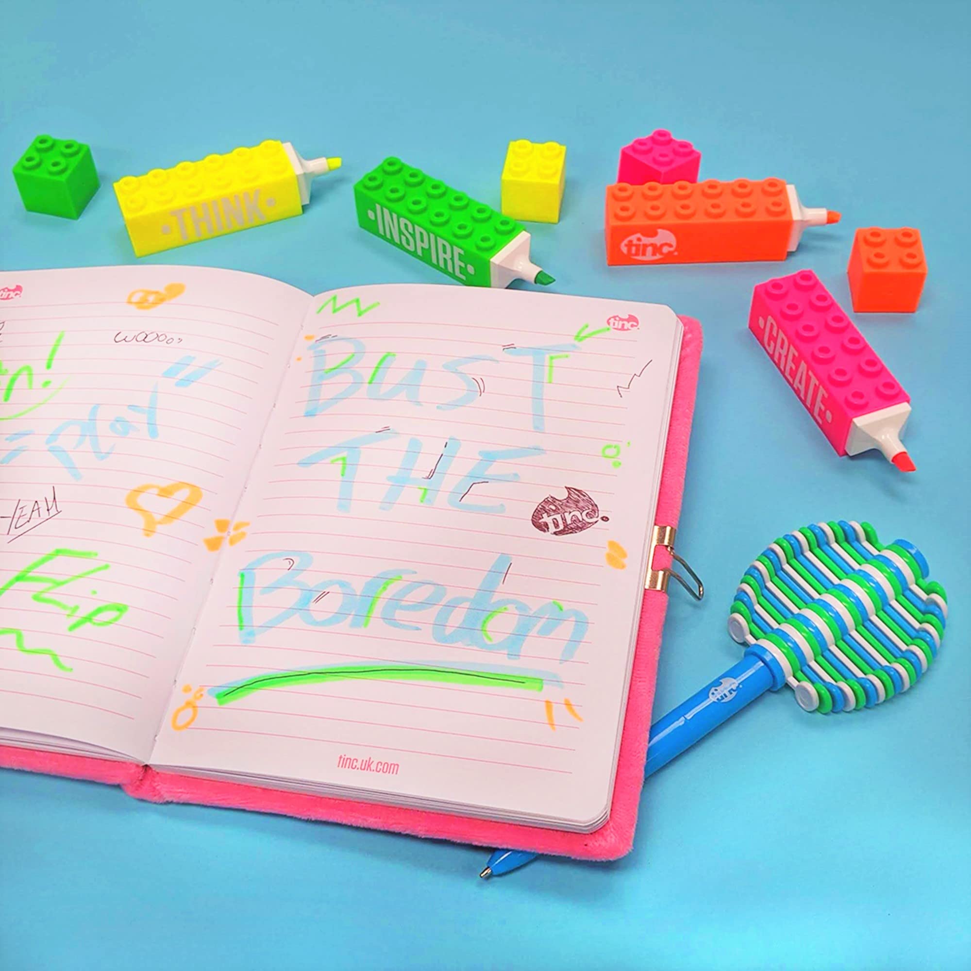 Tinc Fun Stress Relief Fidget Pen - Blue, Spin & Focus Fidget Tool 5