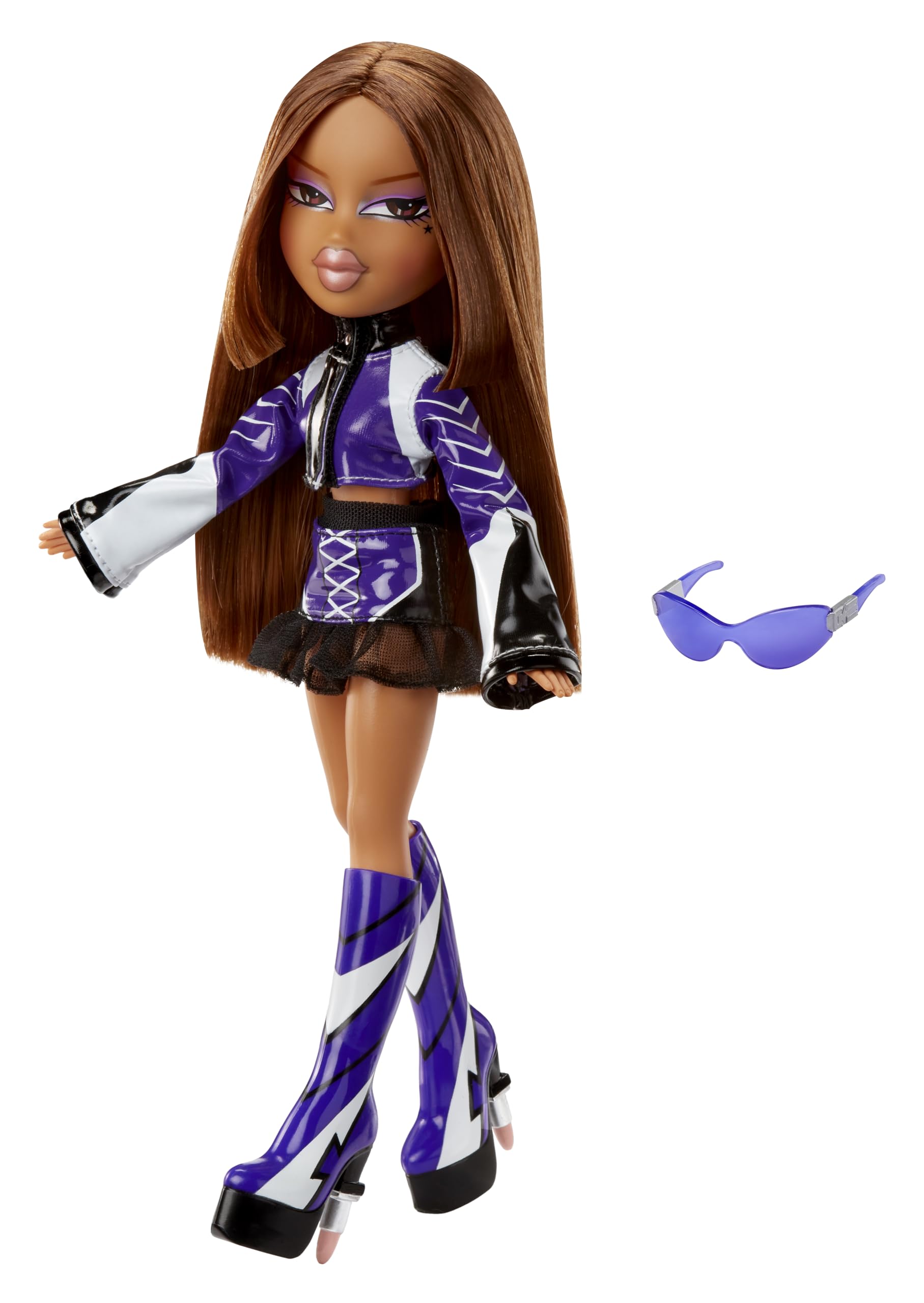 Bratz Scorchin' Yasmin - Fashion Doll with Moto-Inspired Outfit & Accessories, Ages 3+ 10