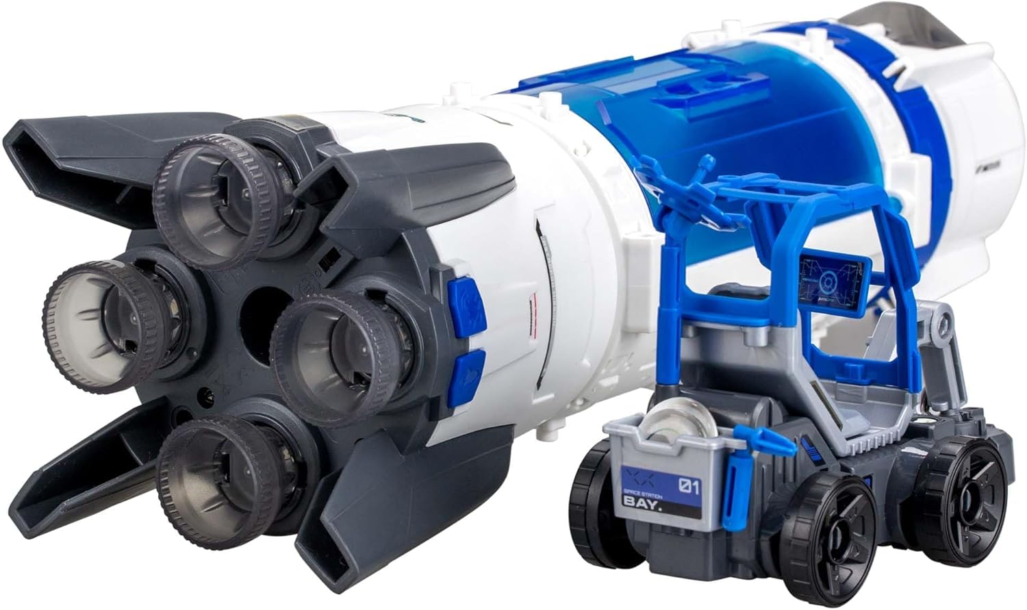 Silverlit Astropod Deluxe - Buildable STEM Space Rocket with Real Vapour Effects & Metal Detector 4