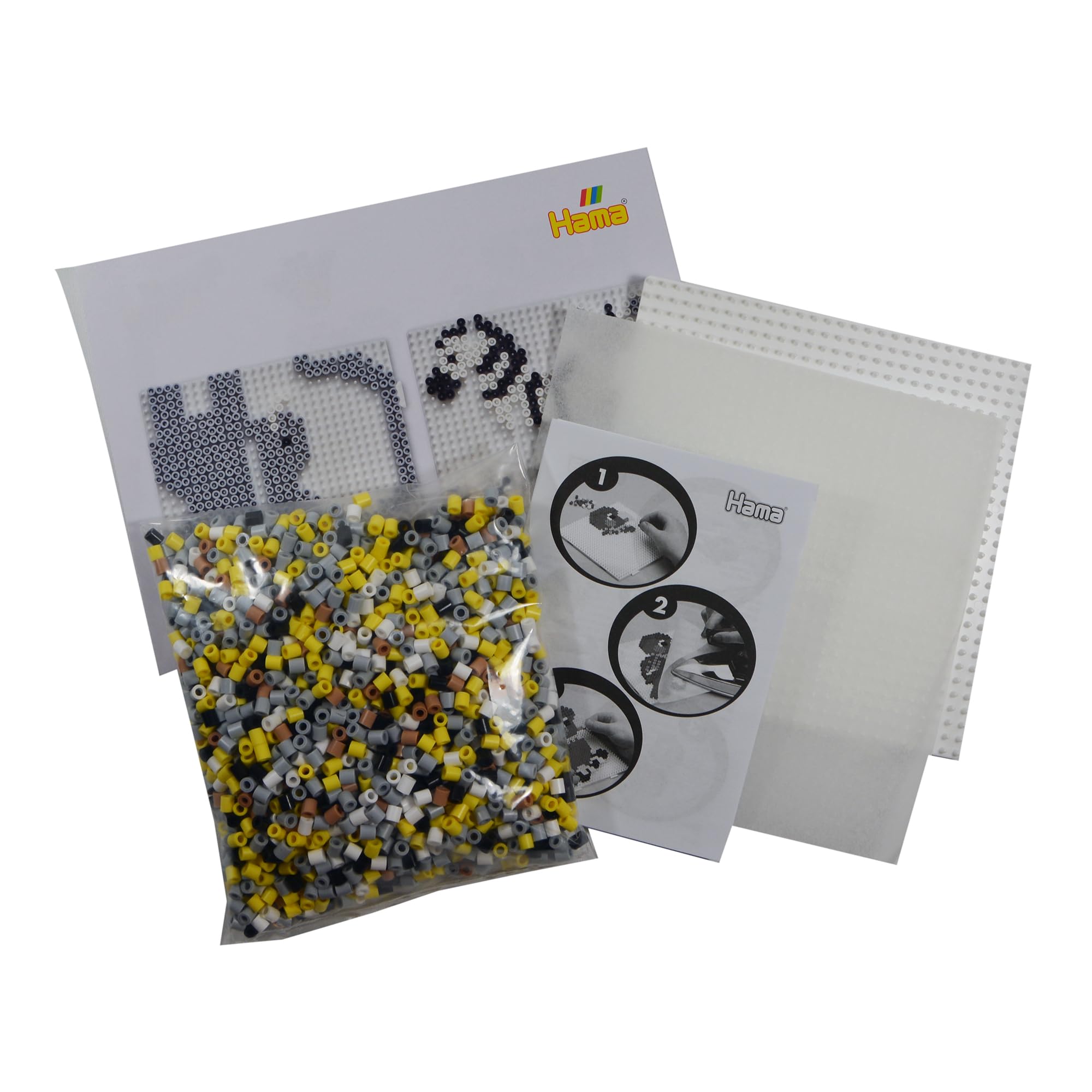 Hama Gift Box - 3D Safari | 2500 Fuse Beads & Large Square Pegboard 3