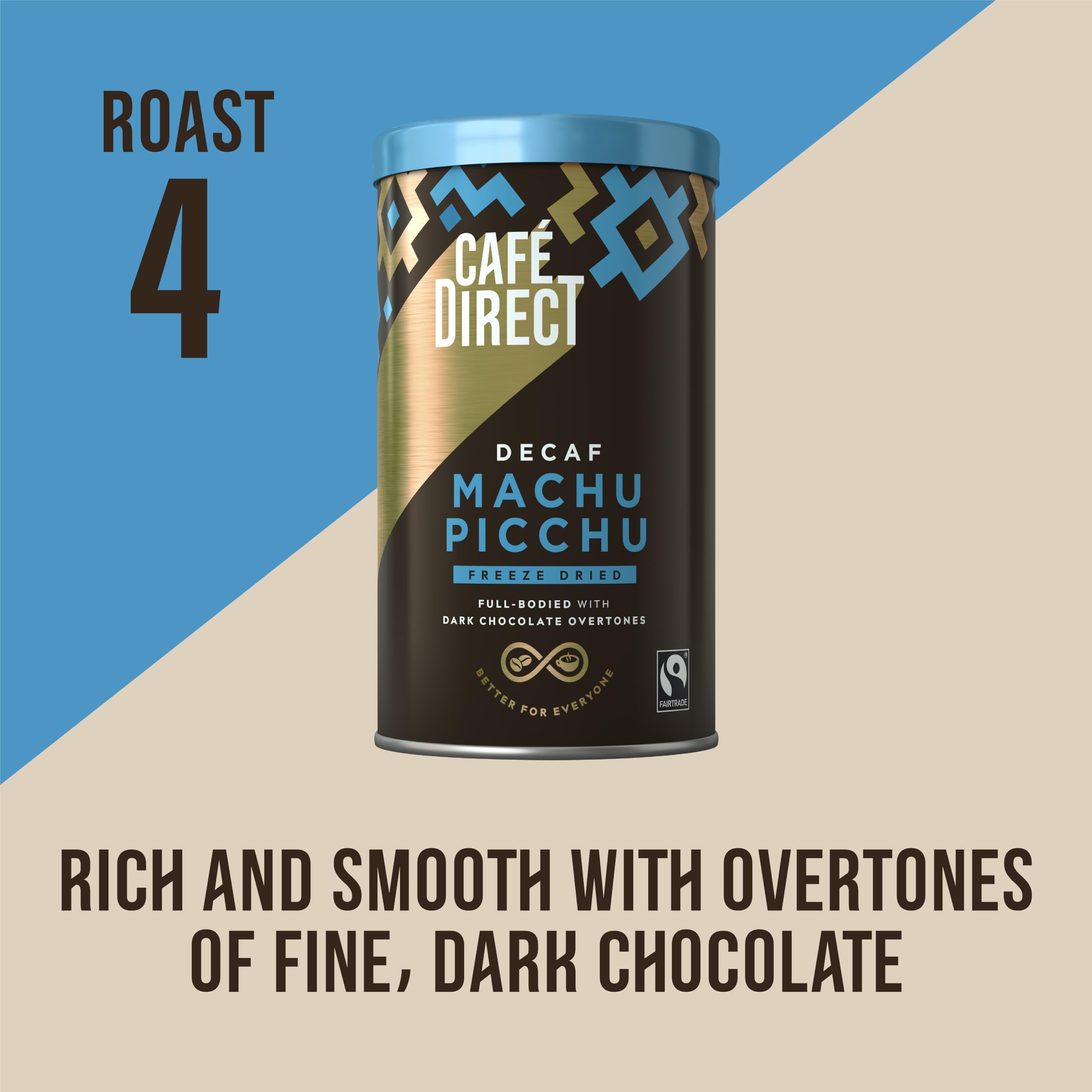 Cafédirect Fairtrade Freeze Dried Instant Machu Picchu Decaf Coffee 100g 3