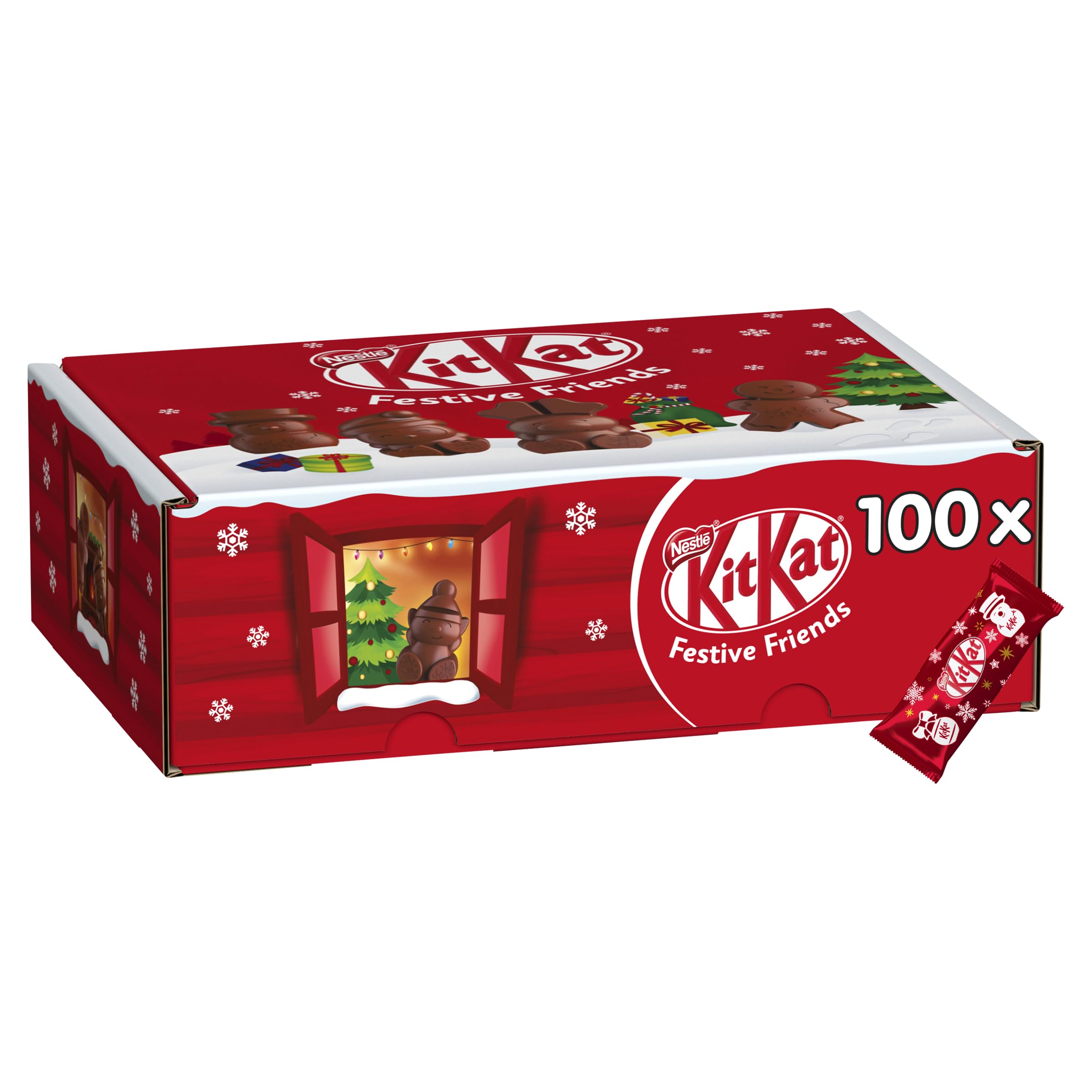 KitKat Christmas Friends 100ct Assorted Gluten-Free Milk Chocolate Figures