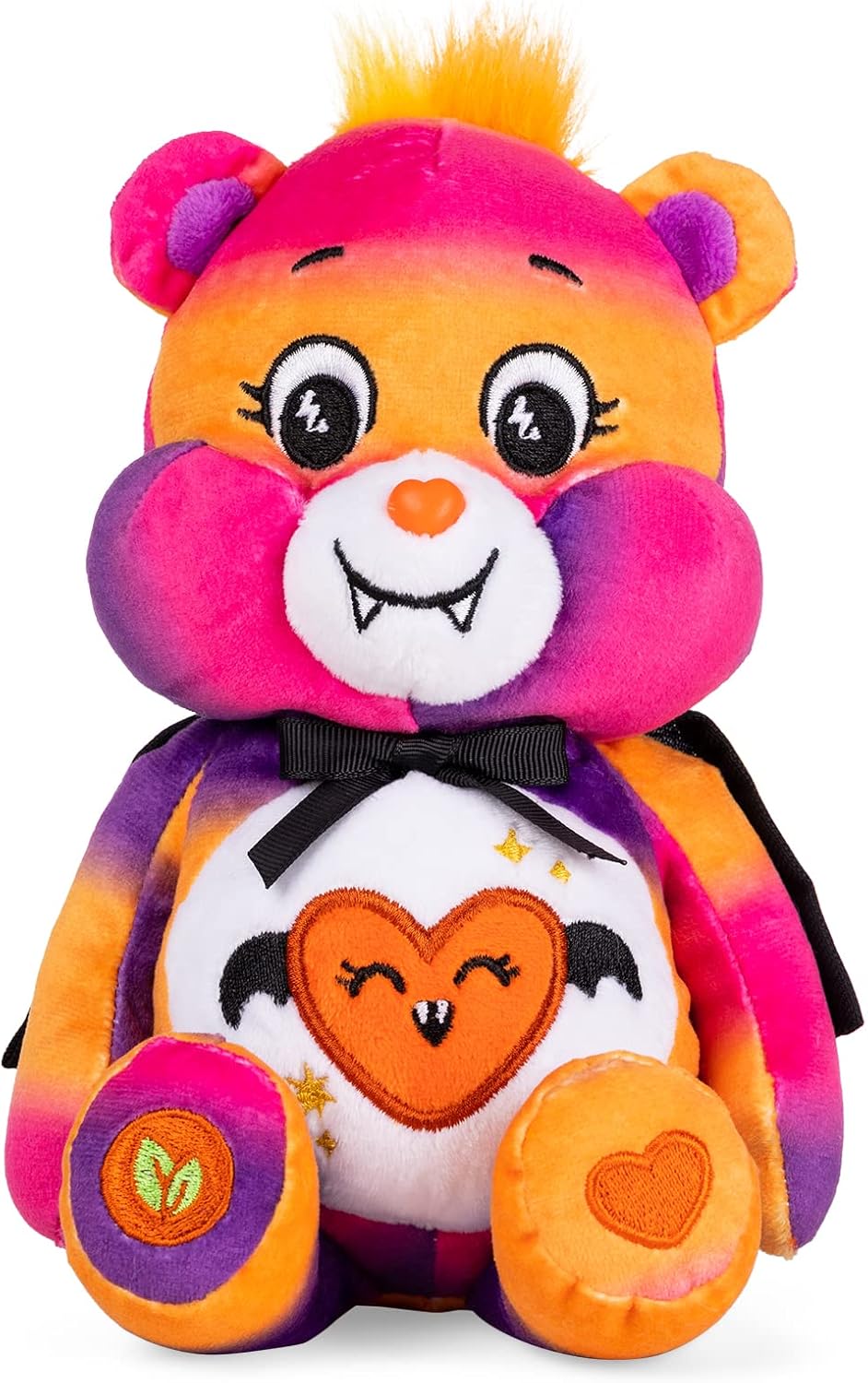 Care Bears Spooky Sparkle Bear - Halloween Edition 22cm Plush, Collectible Stuffed Animal for Kids 3+