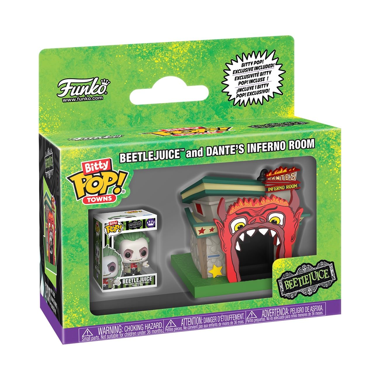 Funko Pop! Bitty Town: Beetlejuice and Dante's Inferno Room Vinyl Figure Set 9