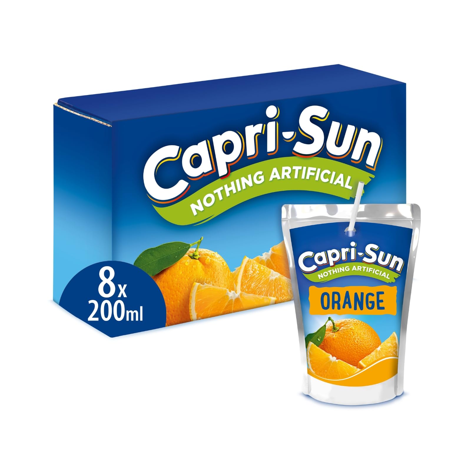 Capri-Sun Orange Fruit Juice Drink - 8 x 200 ml Pouches 6
