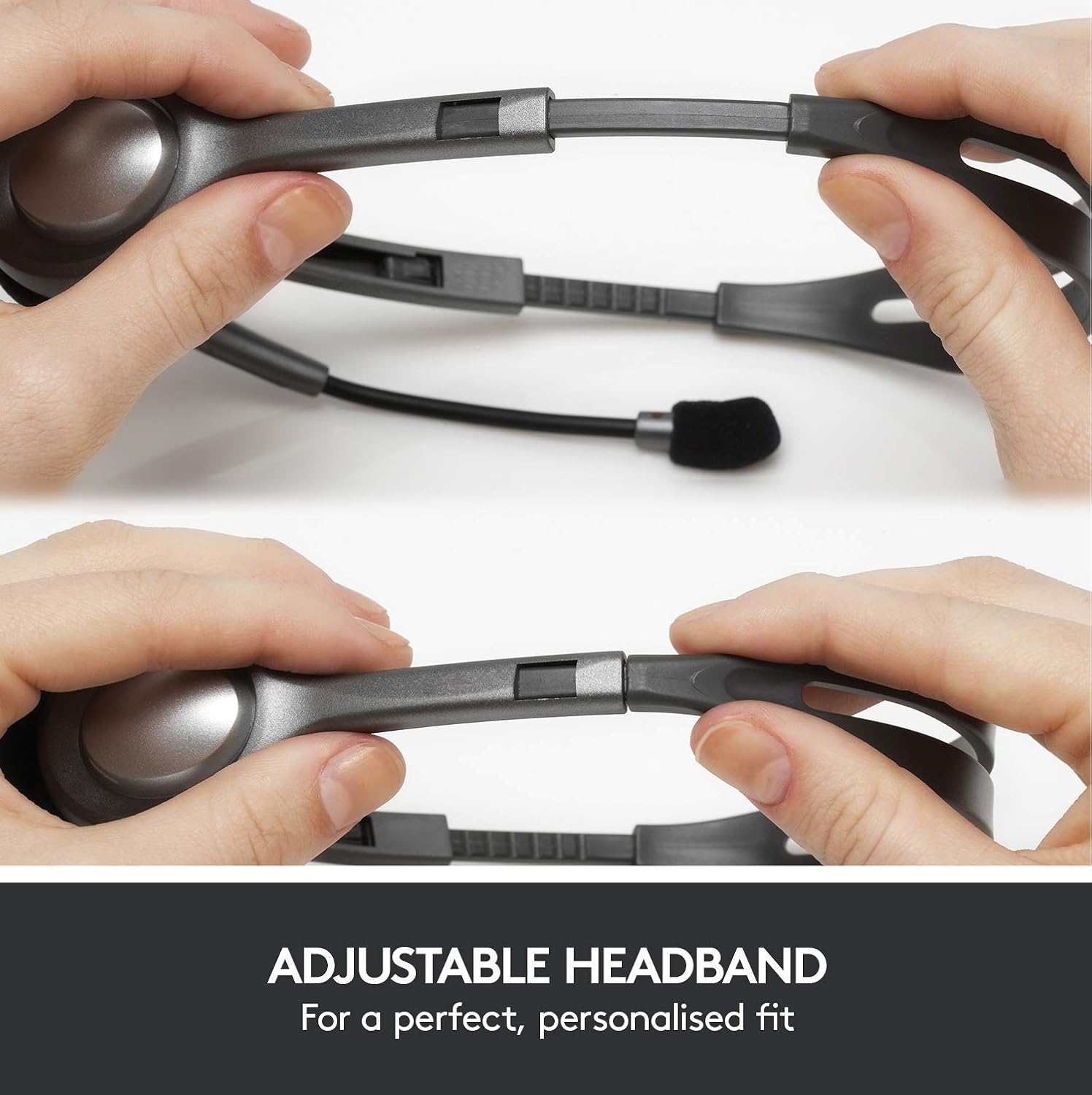 Logitech H111 Wired Stereo Headset with Noise-Cancelling Microphone and 3.5 mm Jack for PC, Mac, Laptop, Smartphone, Tablet - Black 6