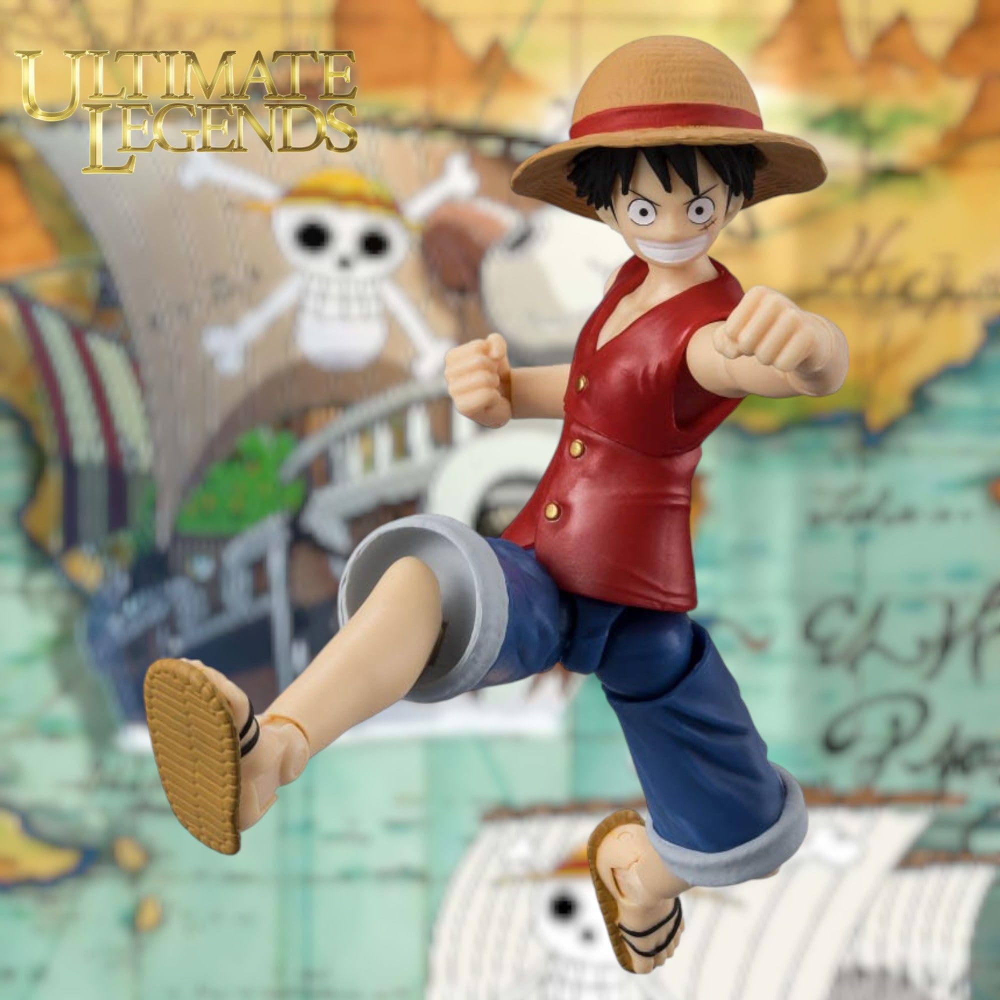 BANDAI Ultimate Legends Luffy Action Figure - 12.5cm Posable Figure with Accessories | Standard Edition 3