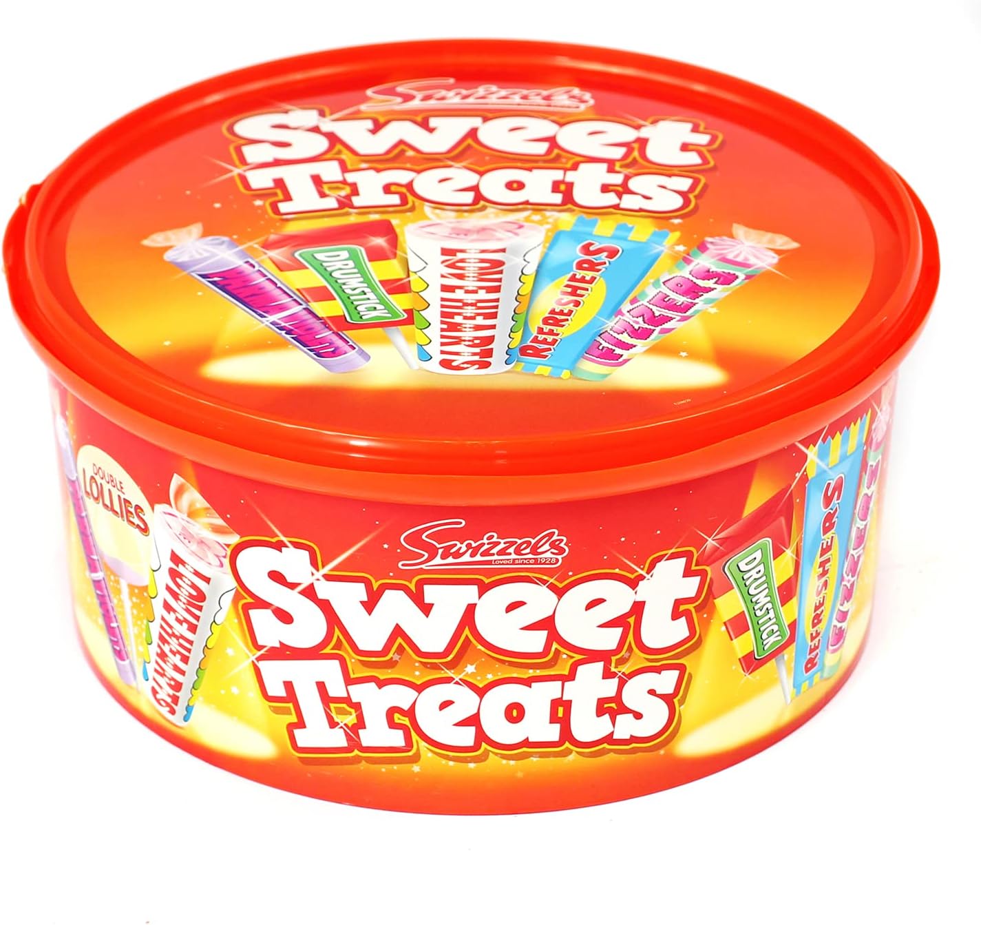Swizzels Sweet Treats Tub 600g - Assorted Chewy and Fizzy Sweets