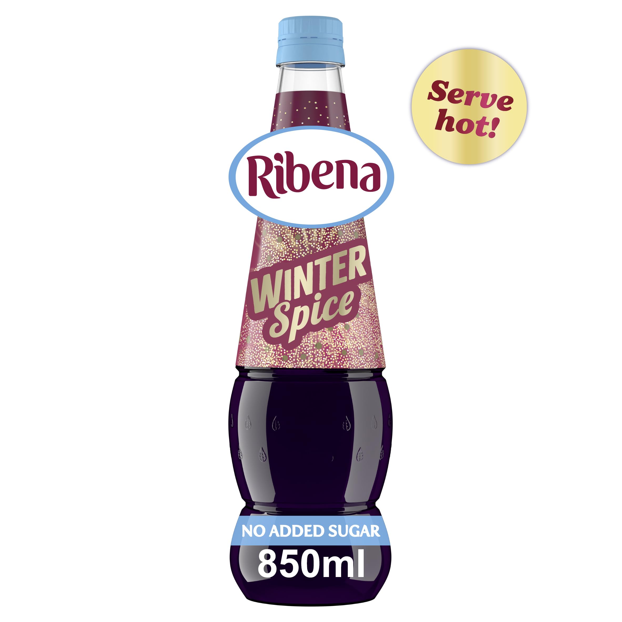Ribena Winter Spice Squash No Added Sugar 850ml - Real British Blackcurrant