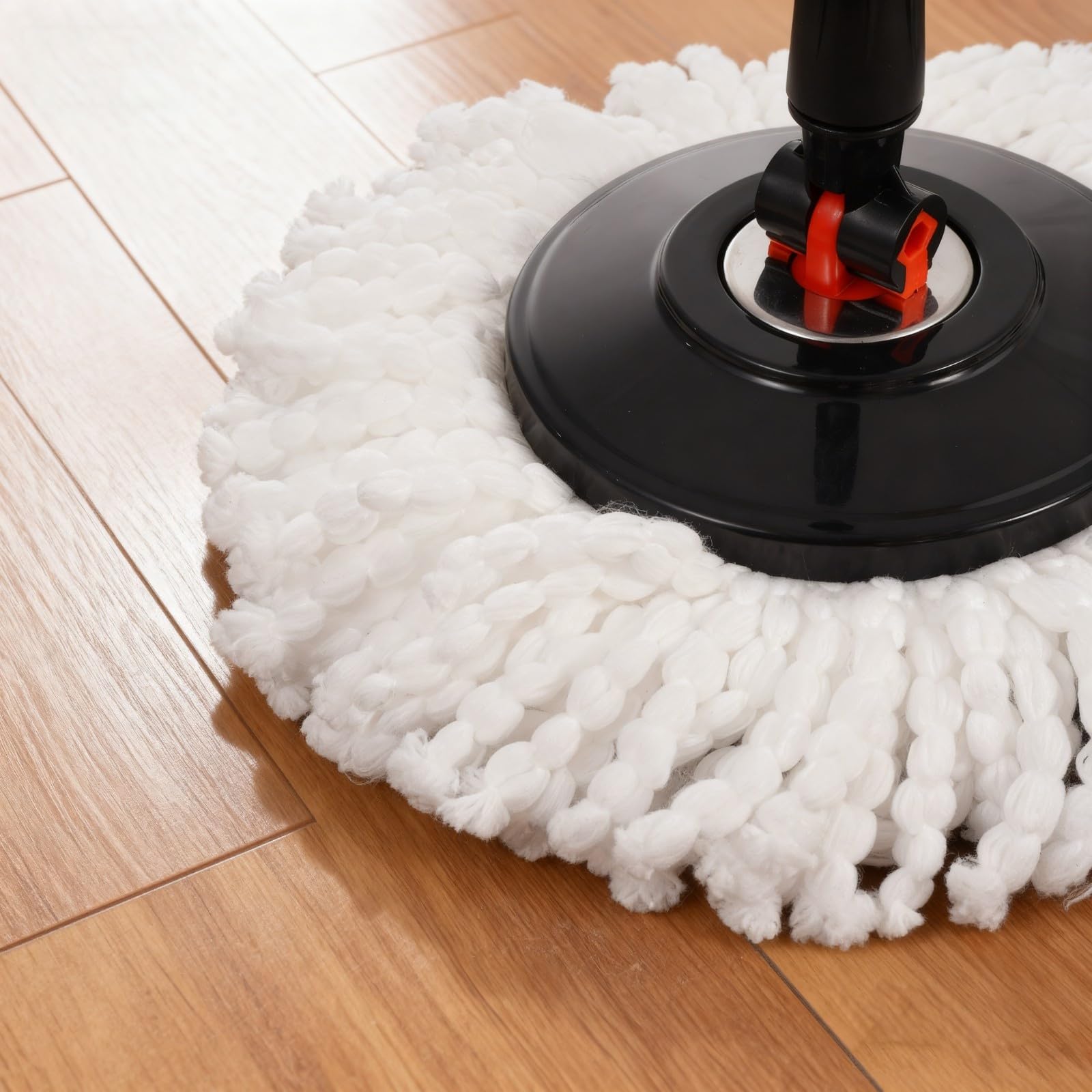 Requisite Needs Smart Spin Mop and Bucket Set – 360° Rotatable Microfiber Mop with Adjustable Stainless Steel Handle – Black 13