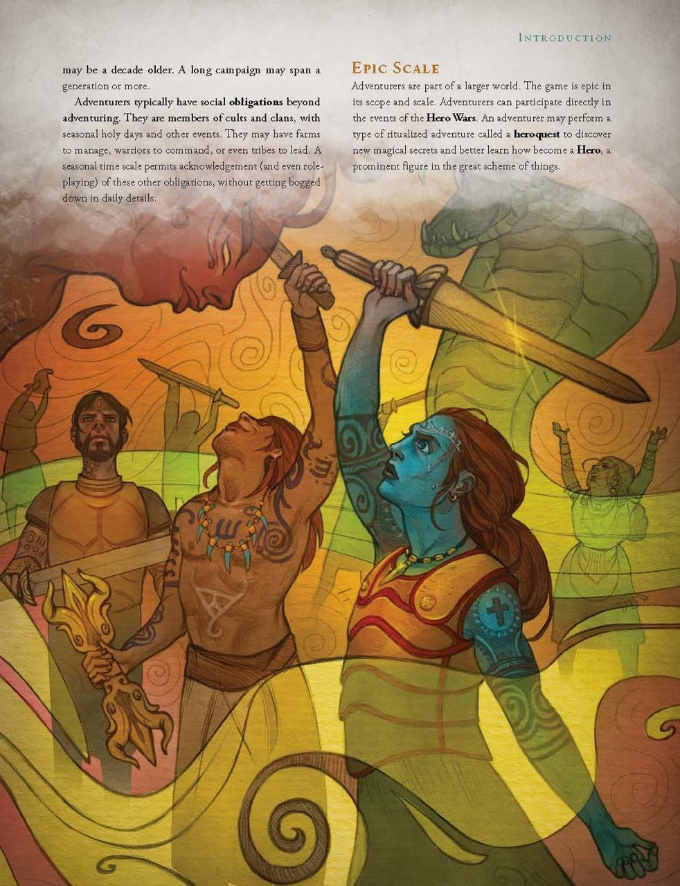 Chaosium RuneQuest: Roleplaying in Glorantha Core Rulebook | Hardcover | English/German 4