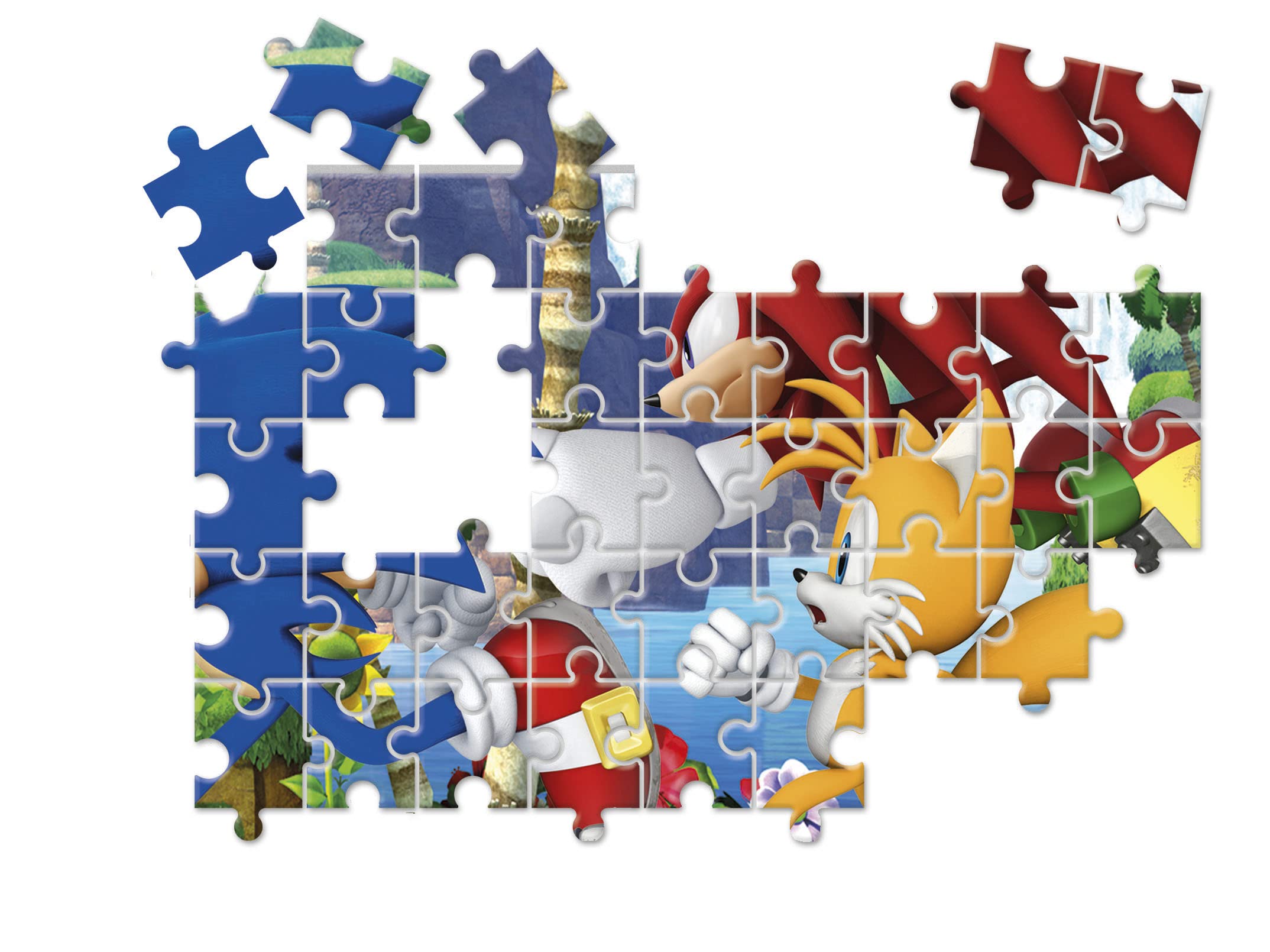 Clementoni Sonic Supercolor 10-in-1 Jigsaw Puzzle Set - 330 Pieces for Ages 4+ 3