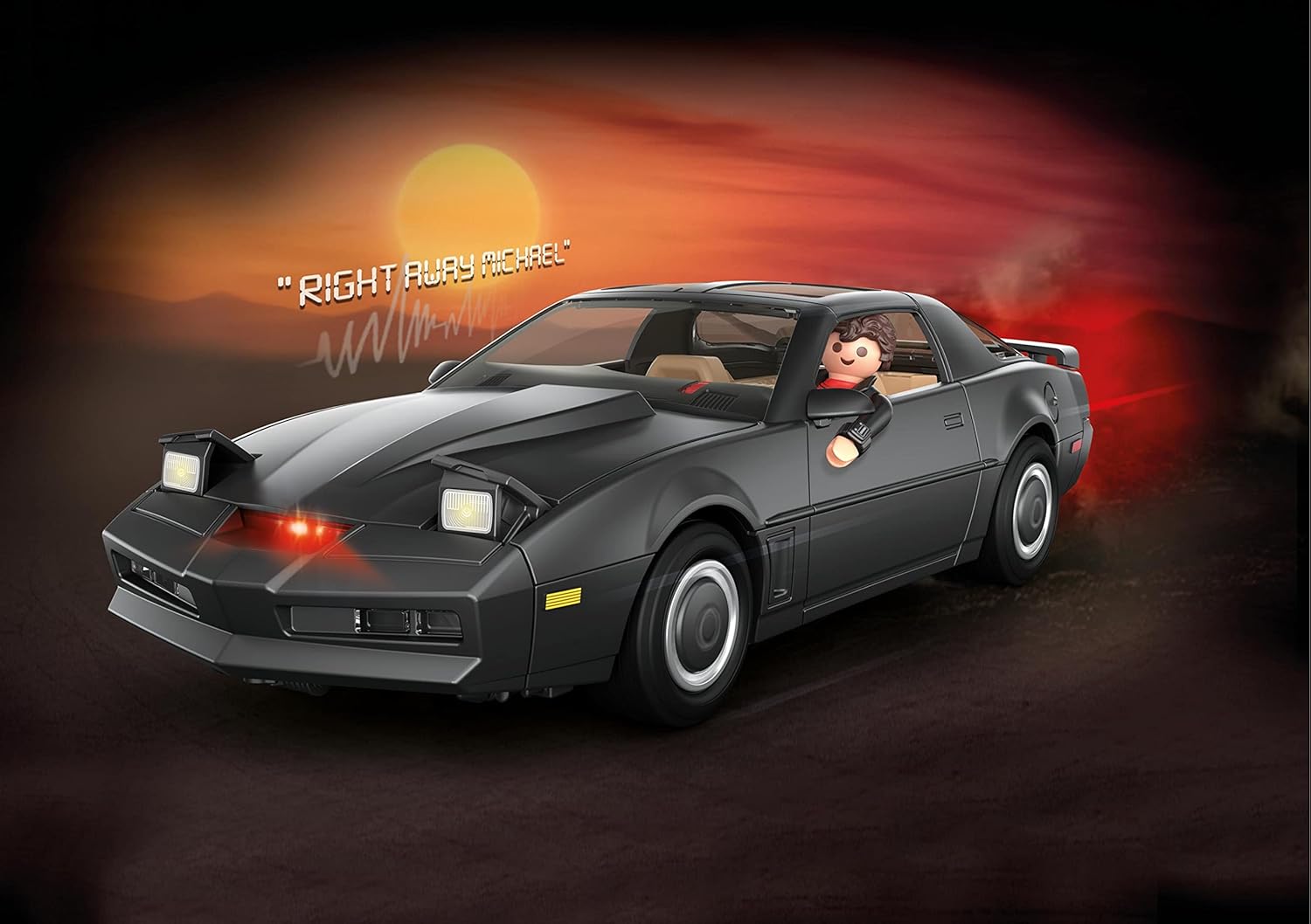Playmobil 70924 Knight Rider - K.I.T.T. Car Playset with Light & Sound Features 8
