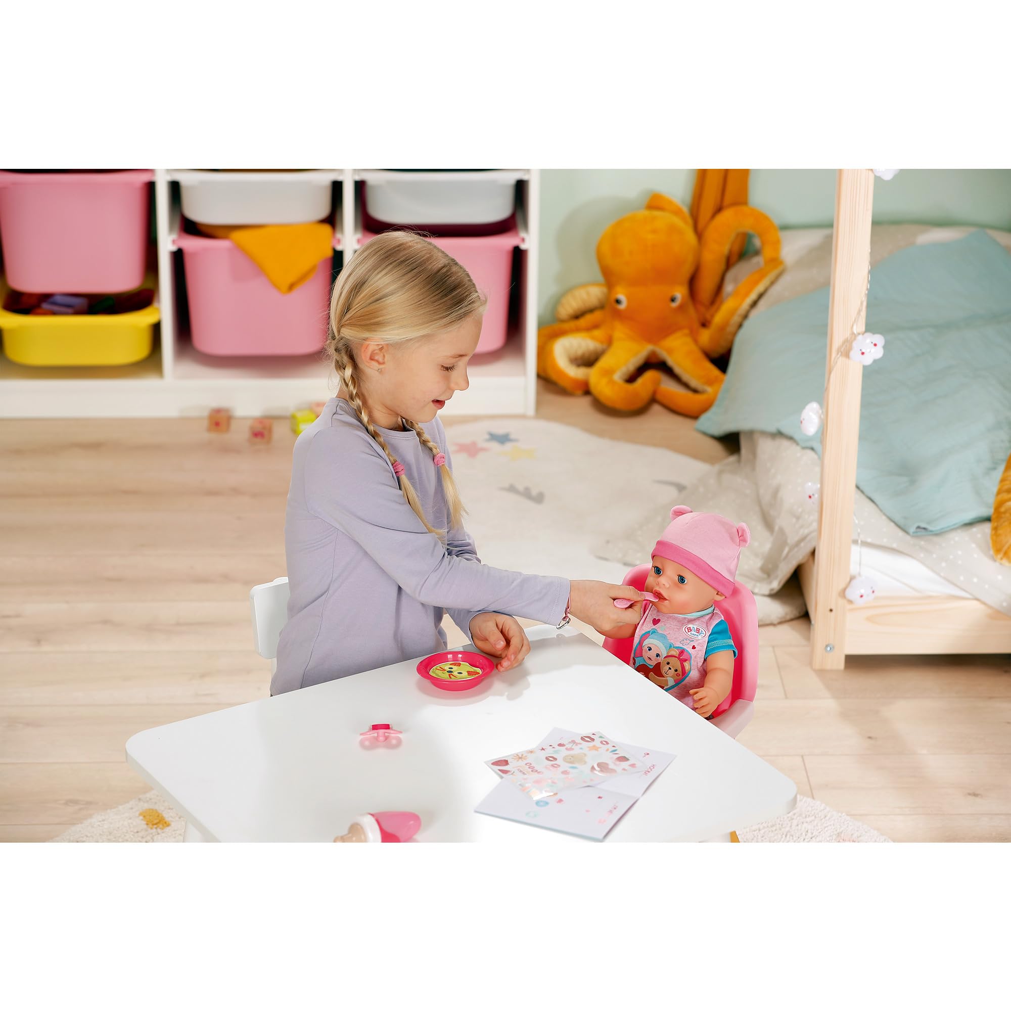 BABY born Emma - 43cm Interactive Baby Doll with 10 Functions & Accessories for Kids