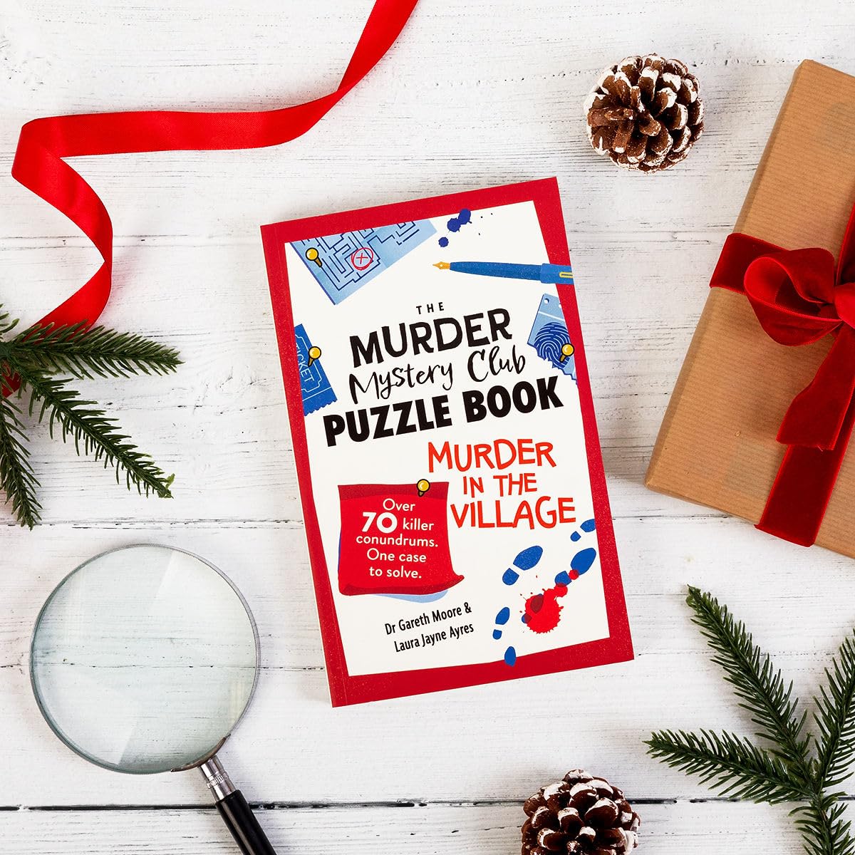 Michael O'Mara Books The Murder Mystery Club Puzzle Book: Murder in the Village | Paperback
