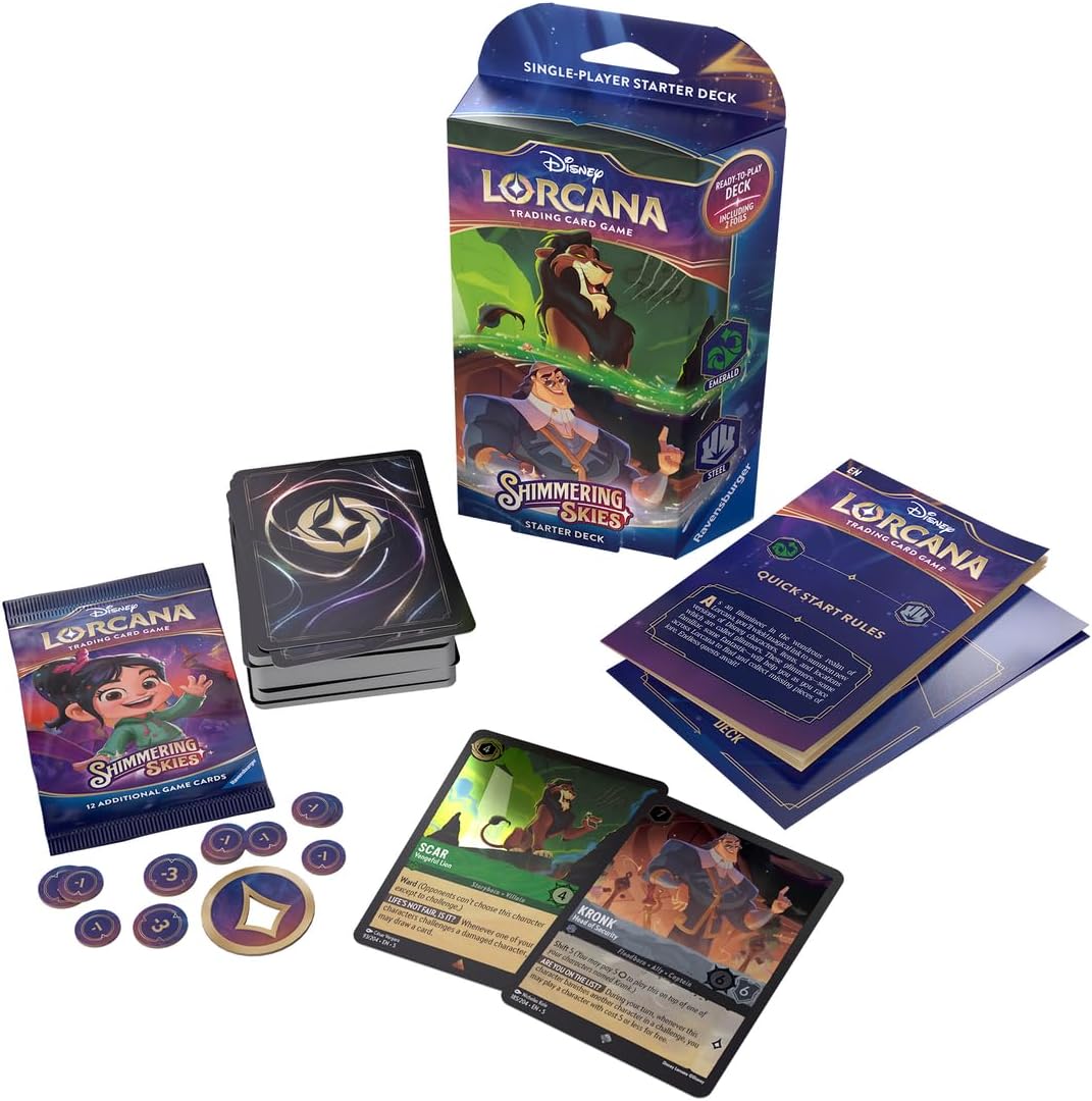 Ravensburger Disney Lorcana Shimmering Skies Starter Deck Trading Card Game