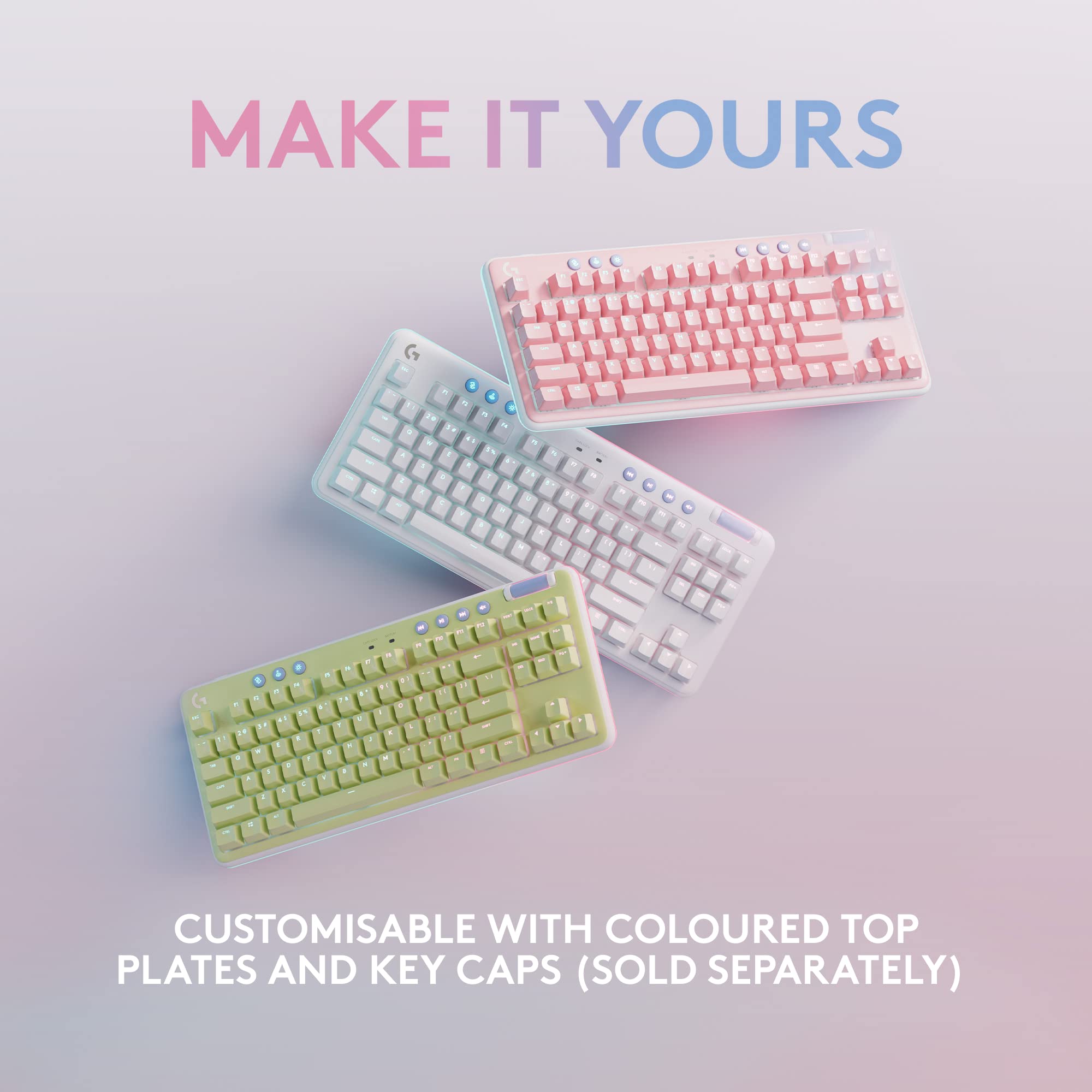 Logitech G G715 Wireless Mechanical Gaming Keyboard with LIGHTSYNC RGB, White - 920-010463 8