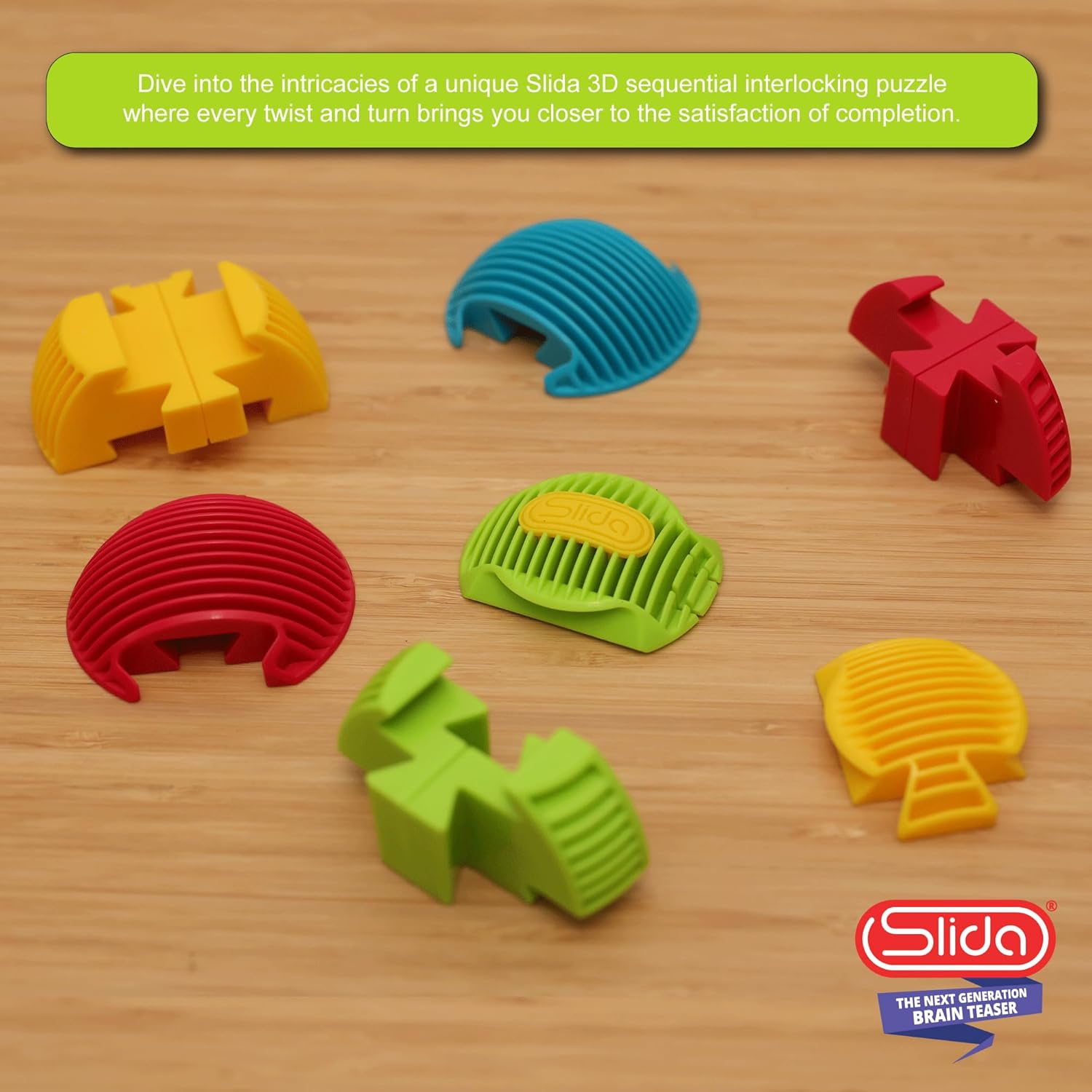 Slida 3D Puzzle Ball - Classic Sphere Brain Teaser for Ages 6+ 3