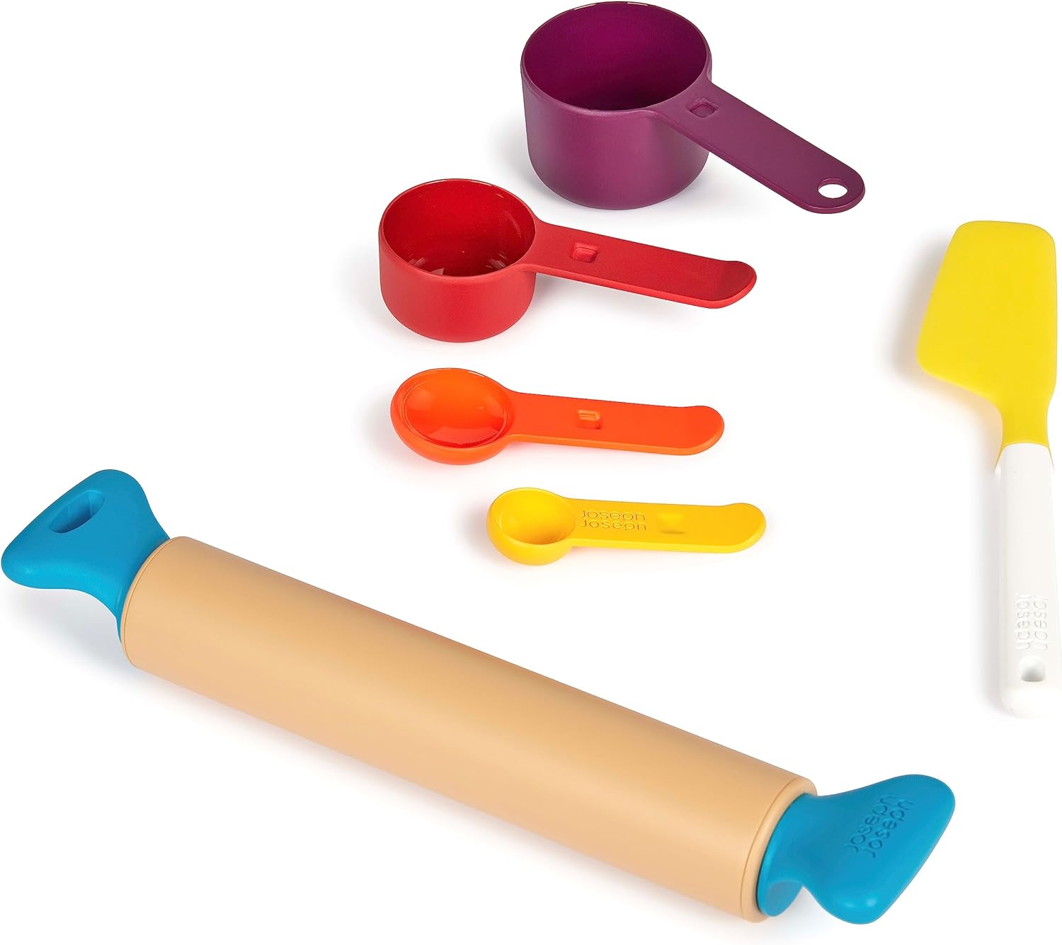 Joseph Joseph Bake Set - Toy Kitchen Playset for Kids Ages 3+ with Easy-Grip Utensils 5
