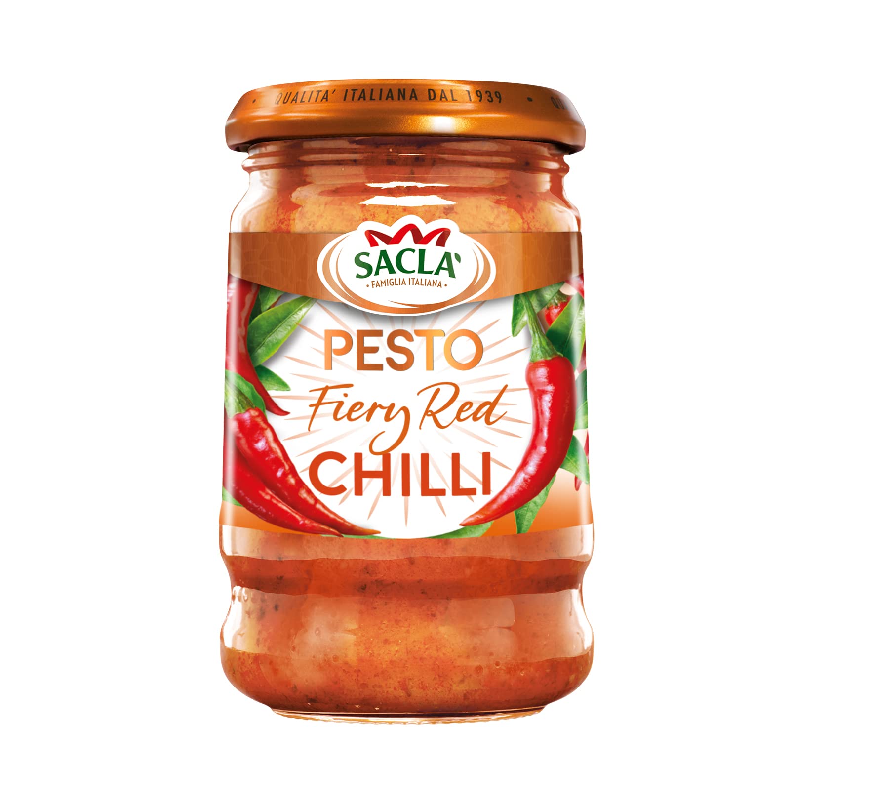 Sacla' Fiery Chilli Pesto Sauce (190g)