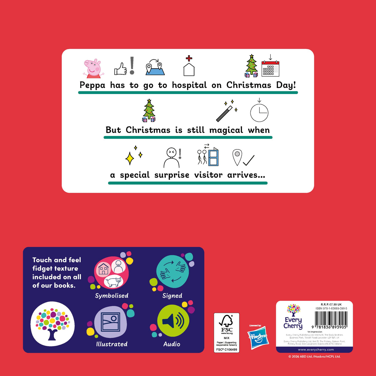 Peppa Pig: A Christmas Surprise - Symbolised Picture Book for Ages 3-5 | Paperback | English