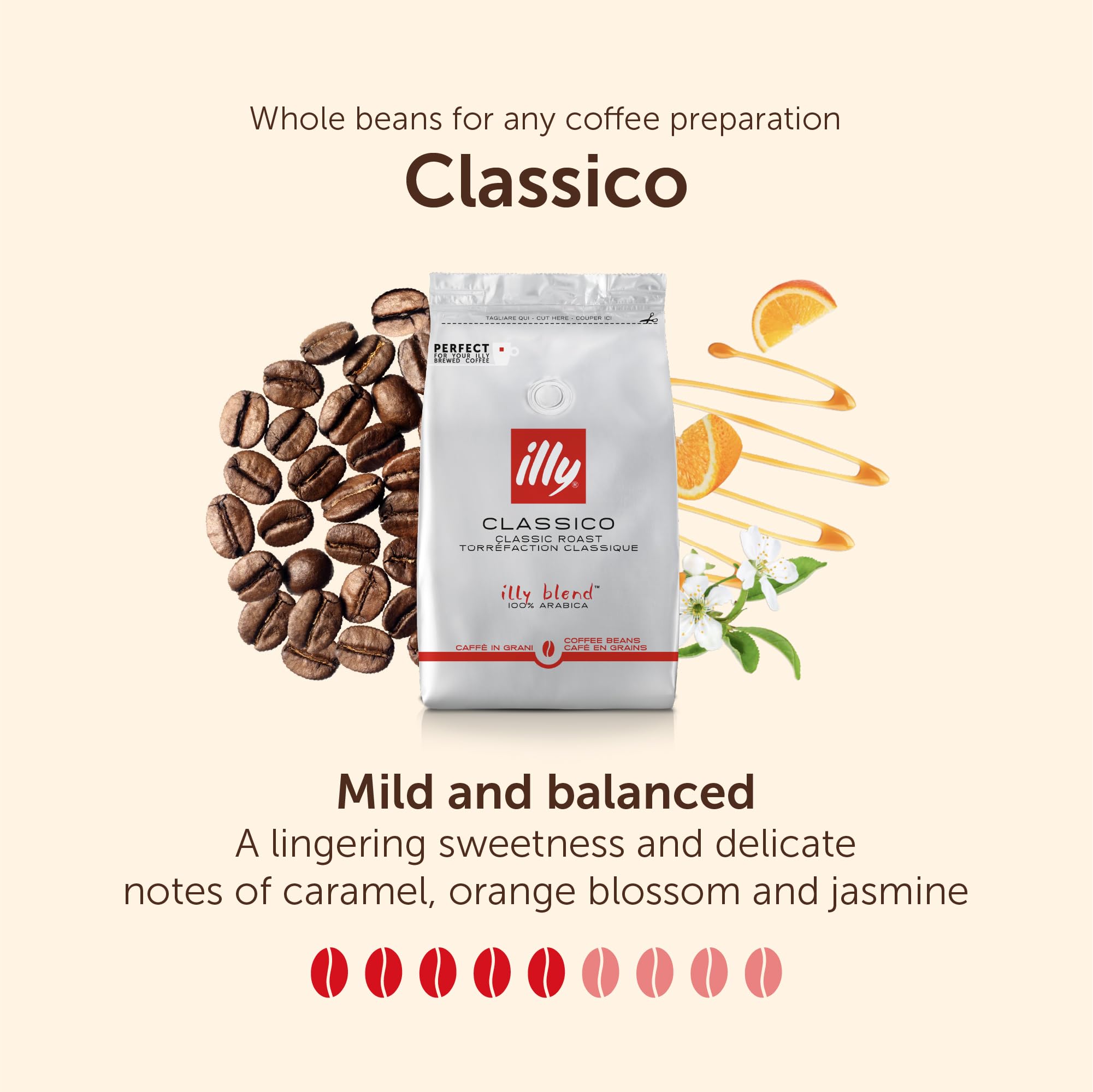 illy Classico Medium Roast Whole Bean Coffee - 100% Arabica - 500g Refill Pouch 4