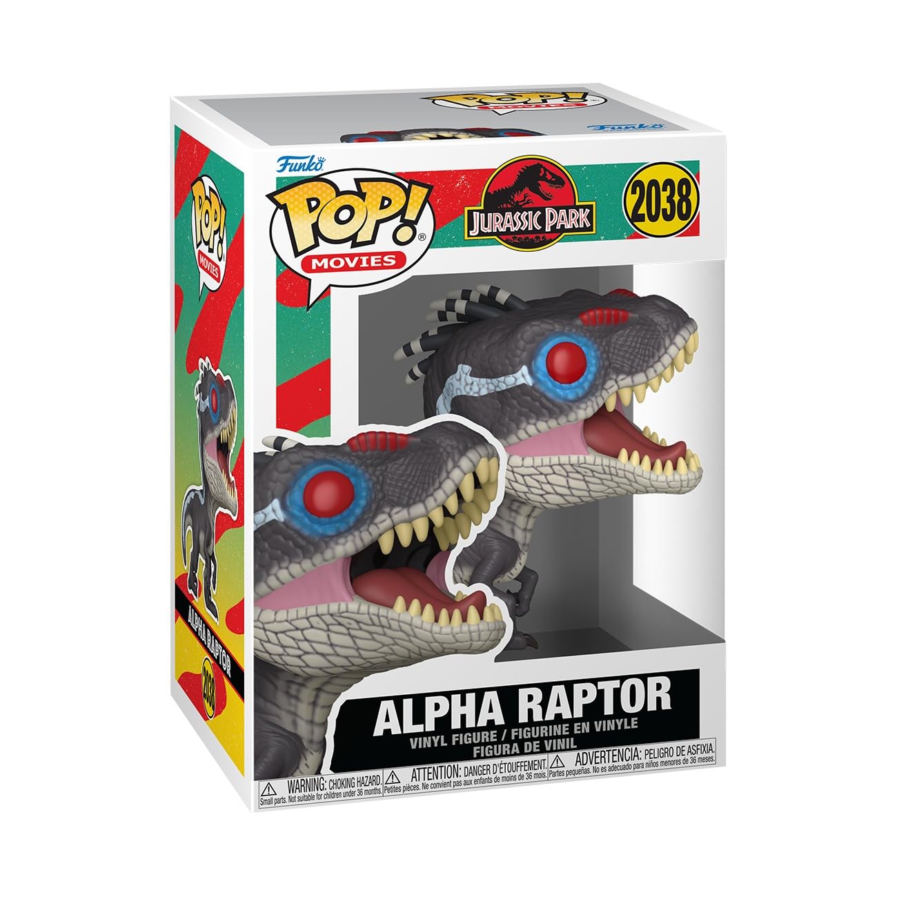 Funko POP! Movies: Jurassic Park - Alpha Raptor Collectible Vinyl Figure | 3.75 in